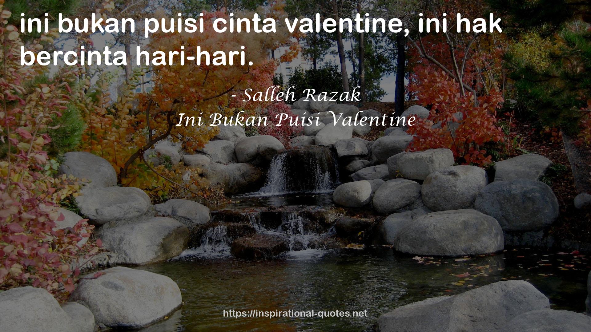 Ini Bukan Puisi Valentine QUOTES