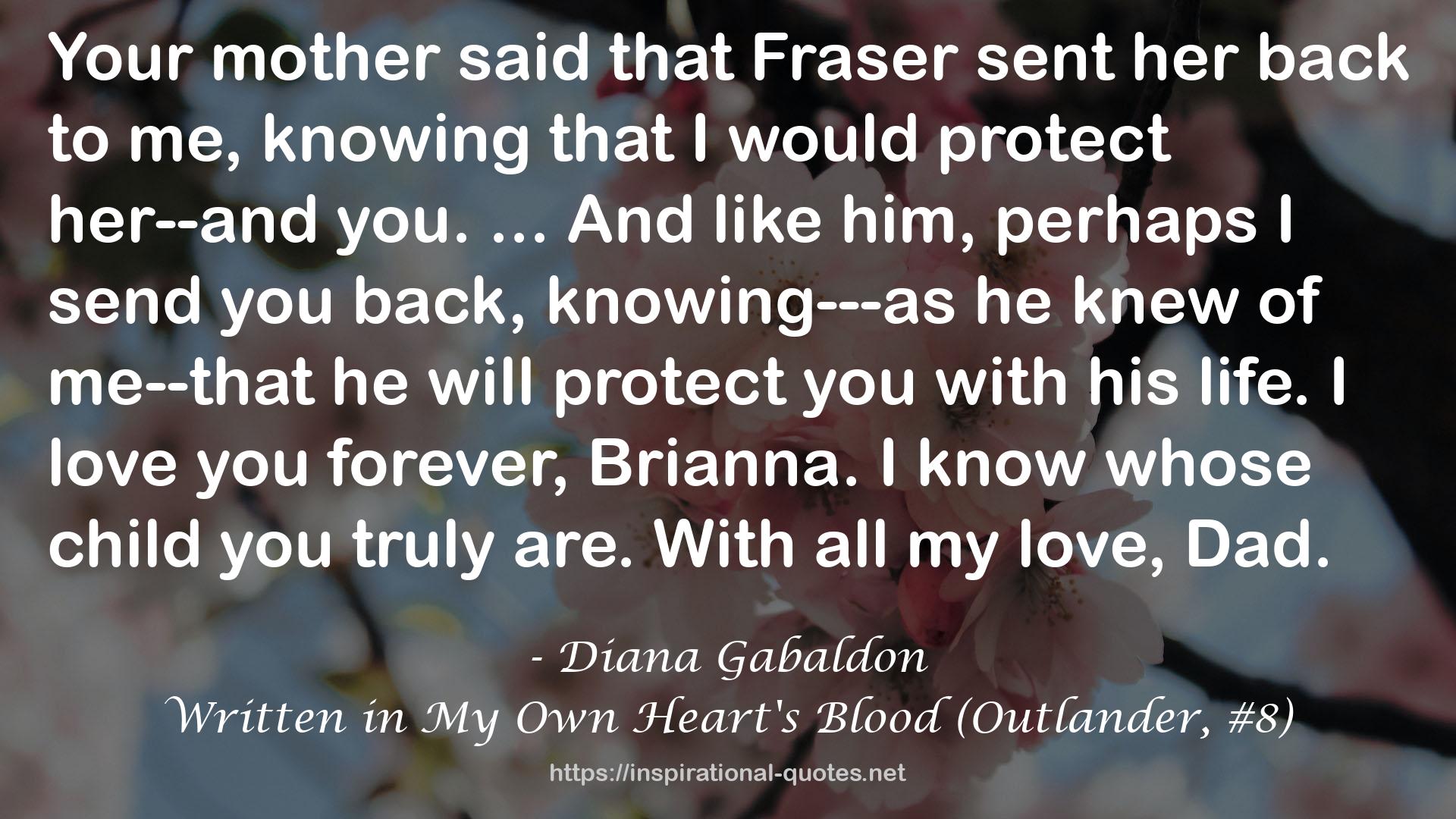 Written in My Own Heart's Blood (Outlander, #8) QUOTES