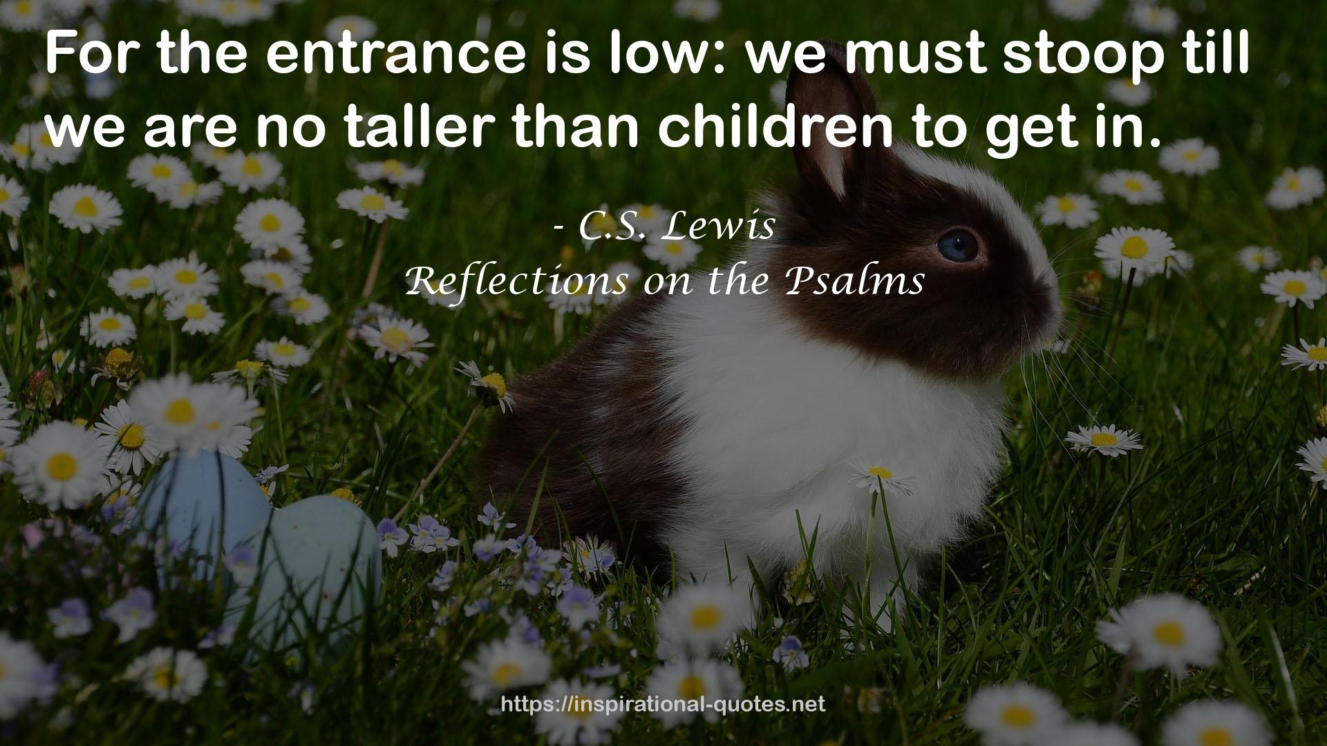 Reflections on the Psalms QUOTES