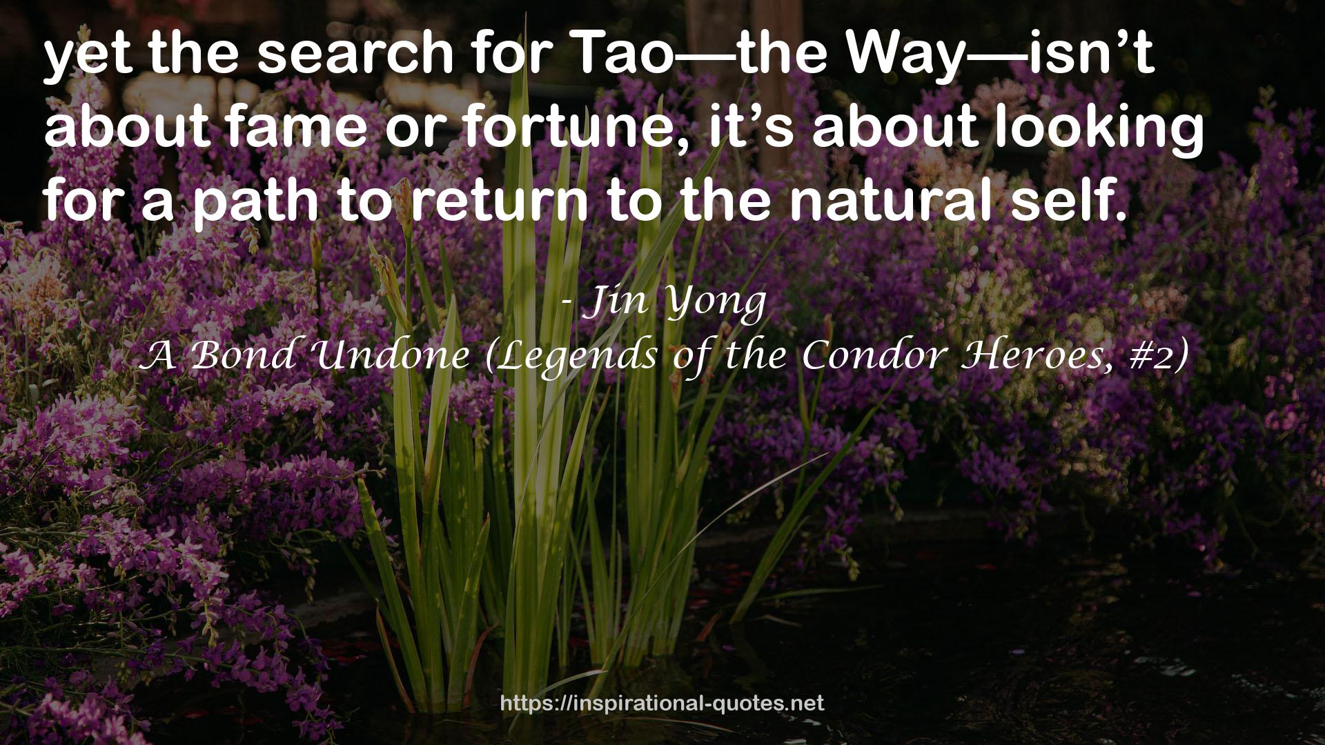 A Bond Undone (Legends of the Condor Heroes, #2) QUOTES
