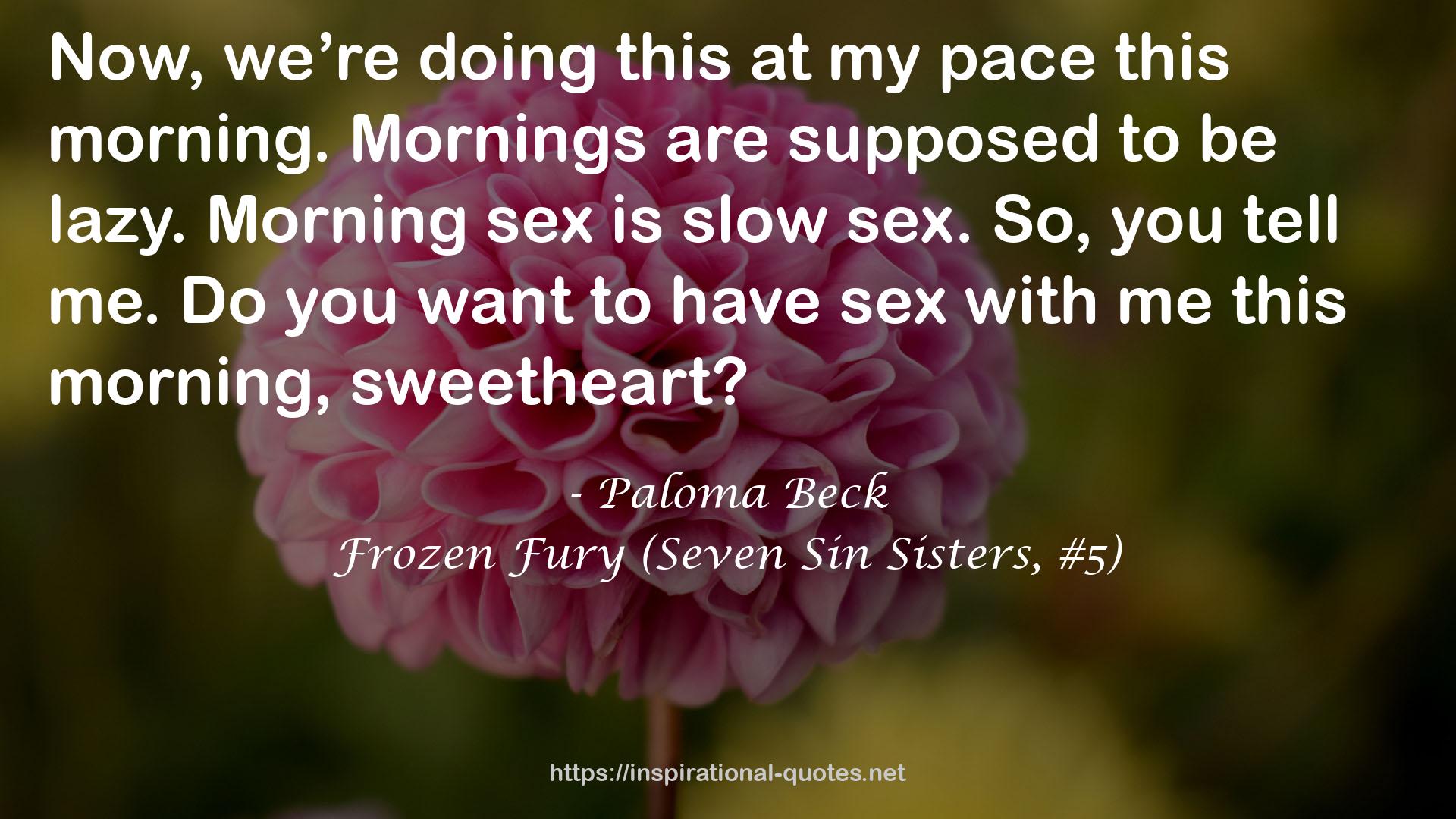 Frozen Fury (Seven Sin Sisters, #5) QUOTES
