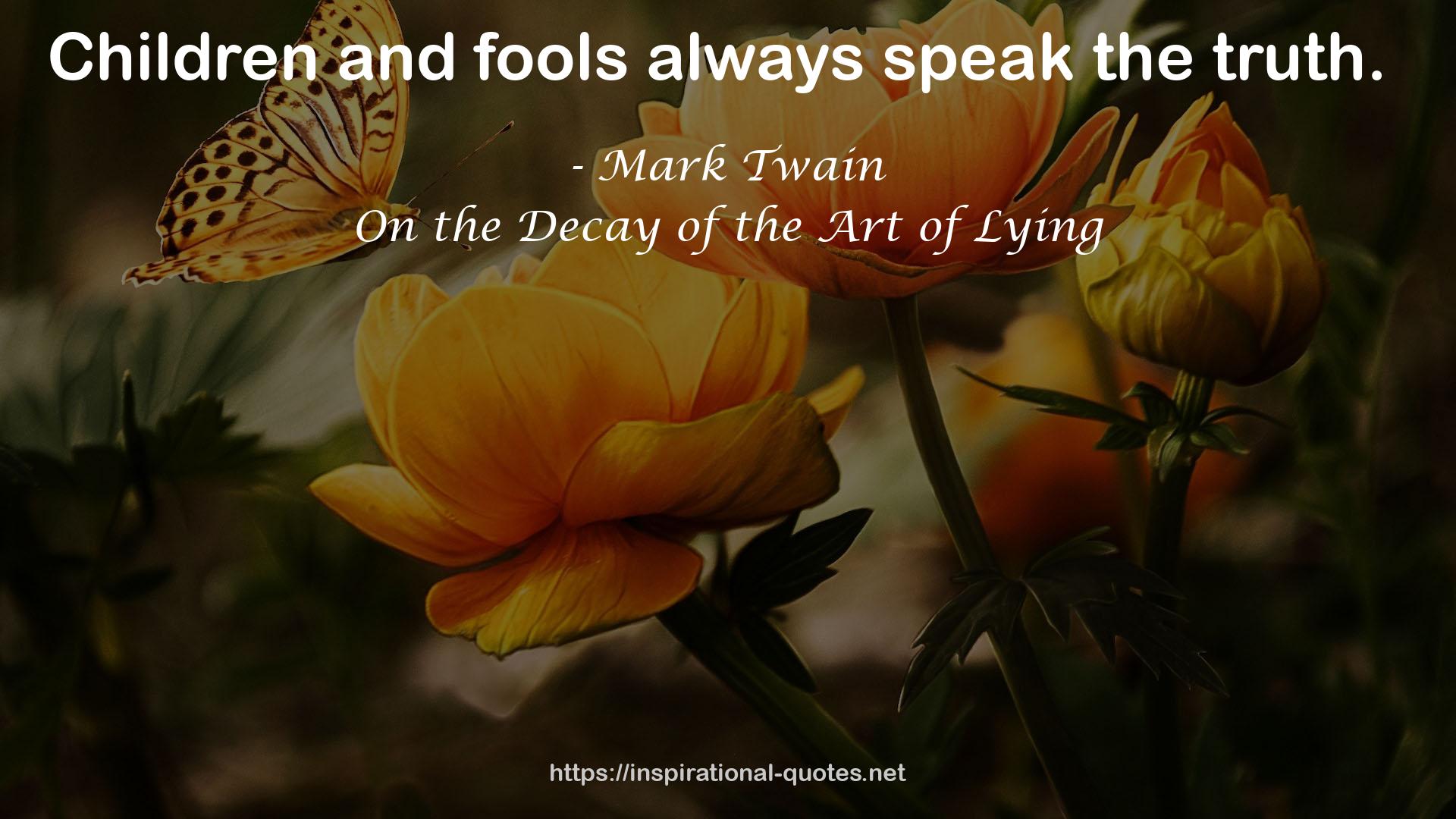 Mark Twain QUOTES