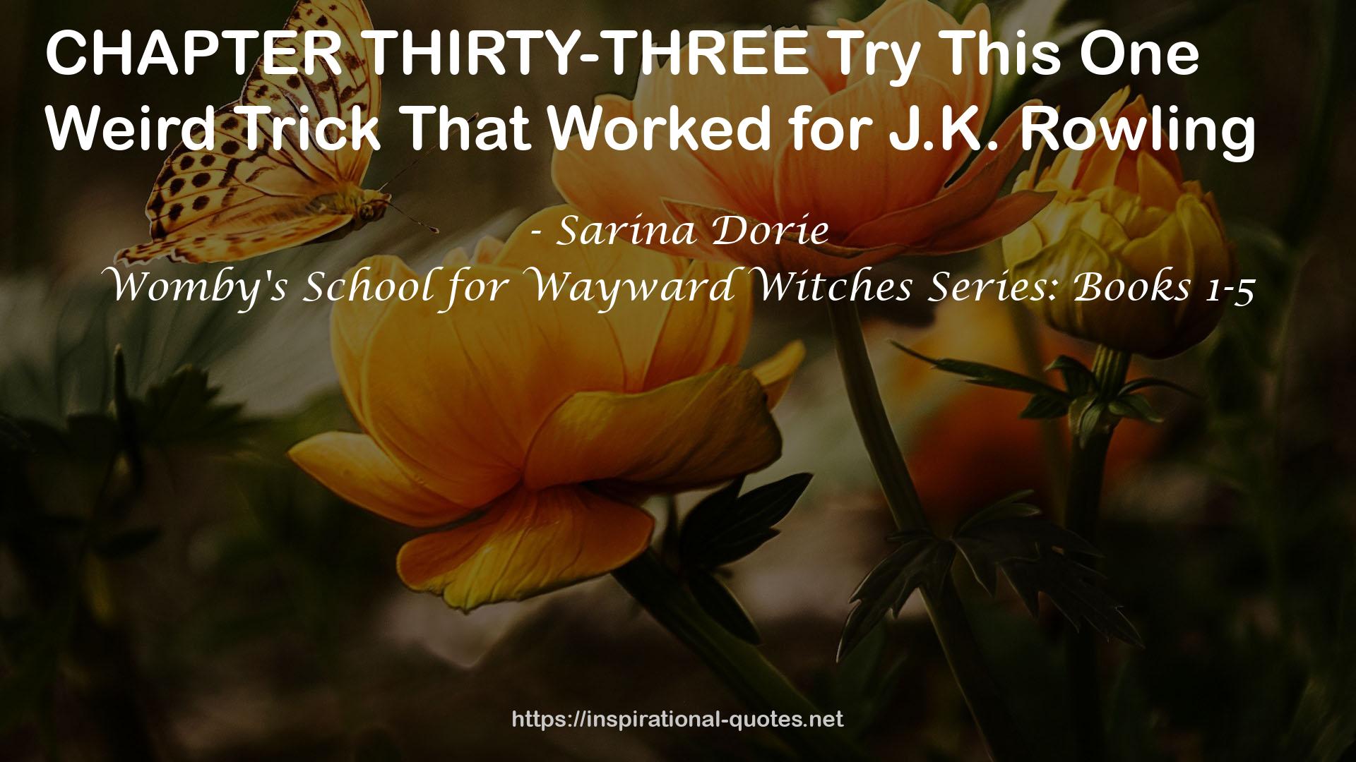 Womby's School for Wayward Witches Series: Books 1-5 QUOTES