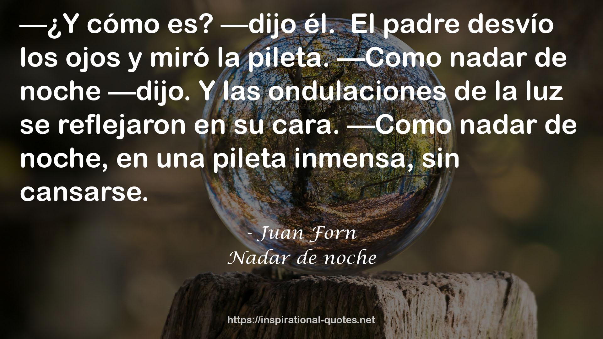 Nadar de noche QUOTES