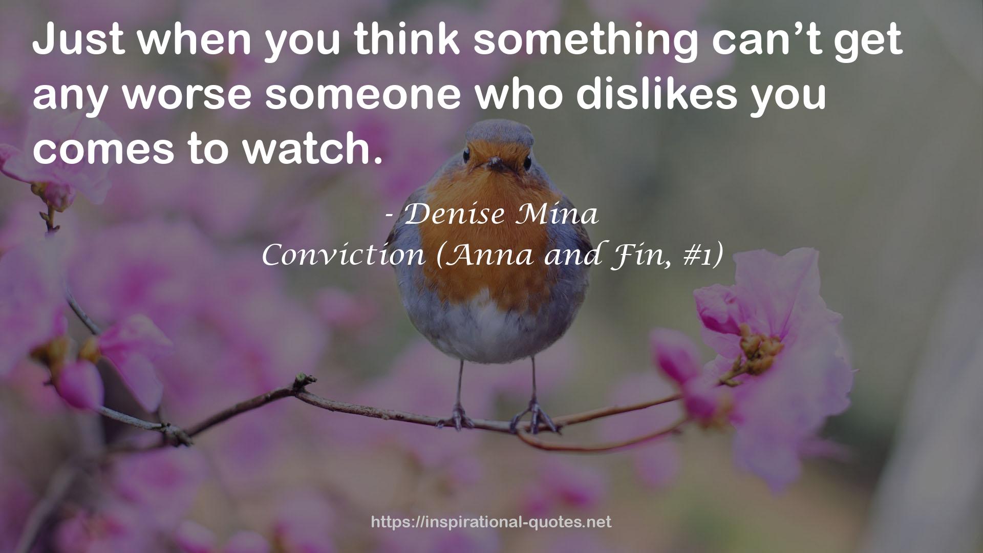 Conviction (Anna and Fin, #1) QUOTES