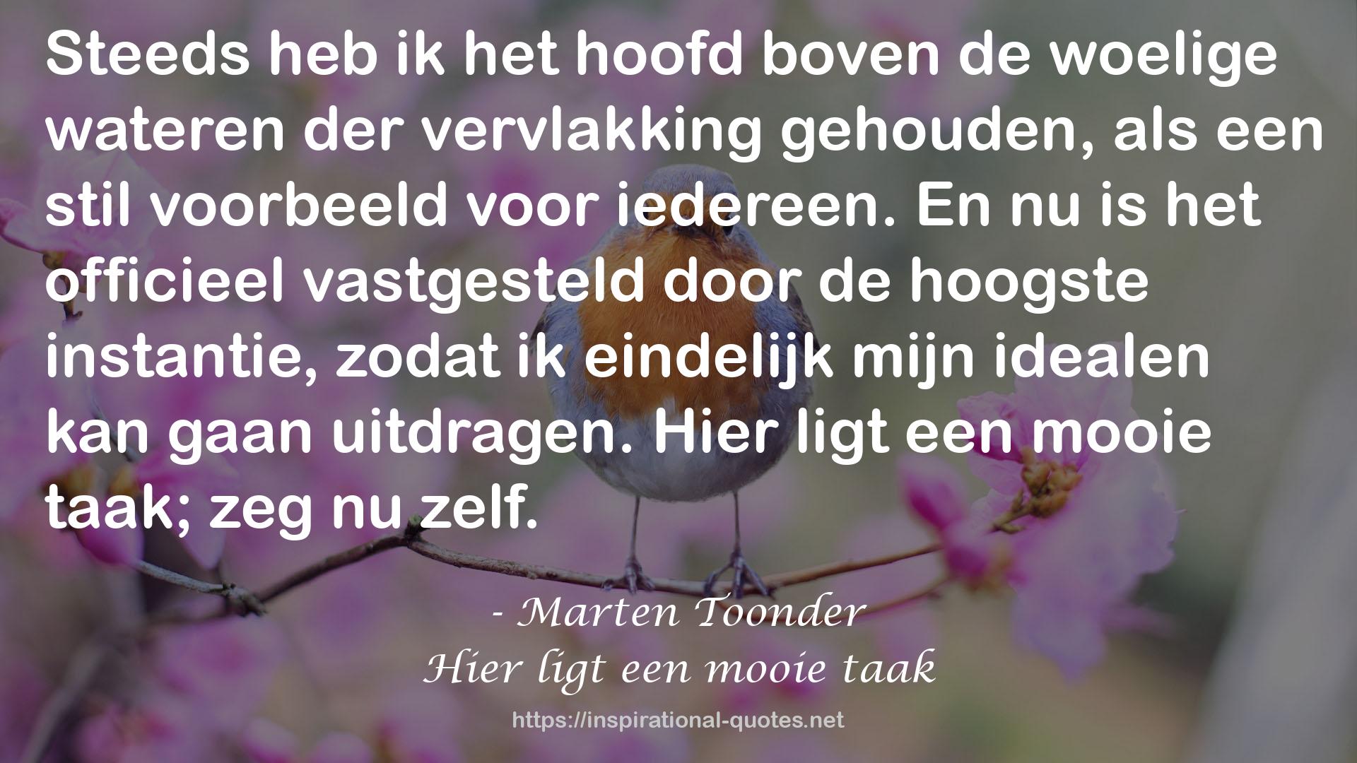 Hier ligt een mooie taak QUOTES