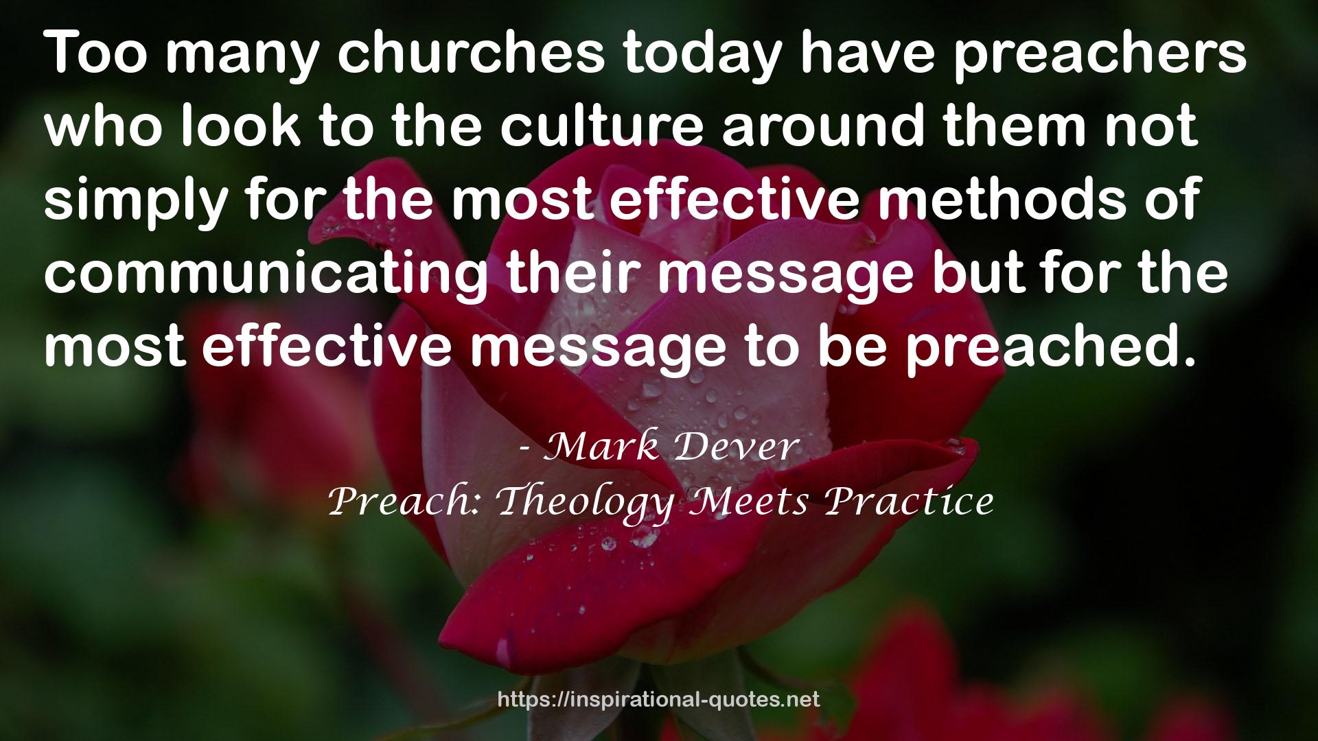 Preach: Theology Meets Practice QUOTES