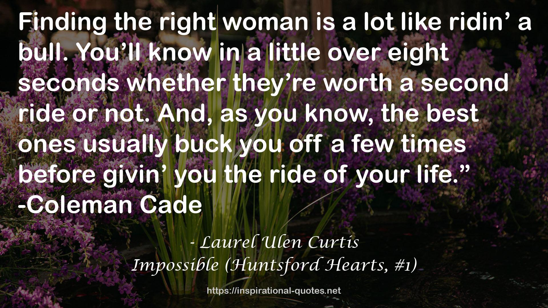 Impossible (Huntsford Hearts, #1) QUOTES