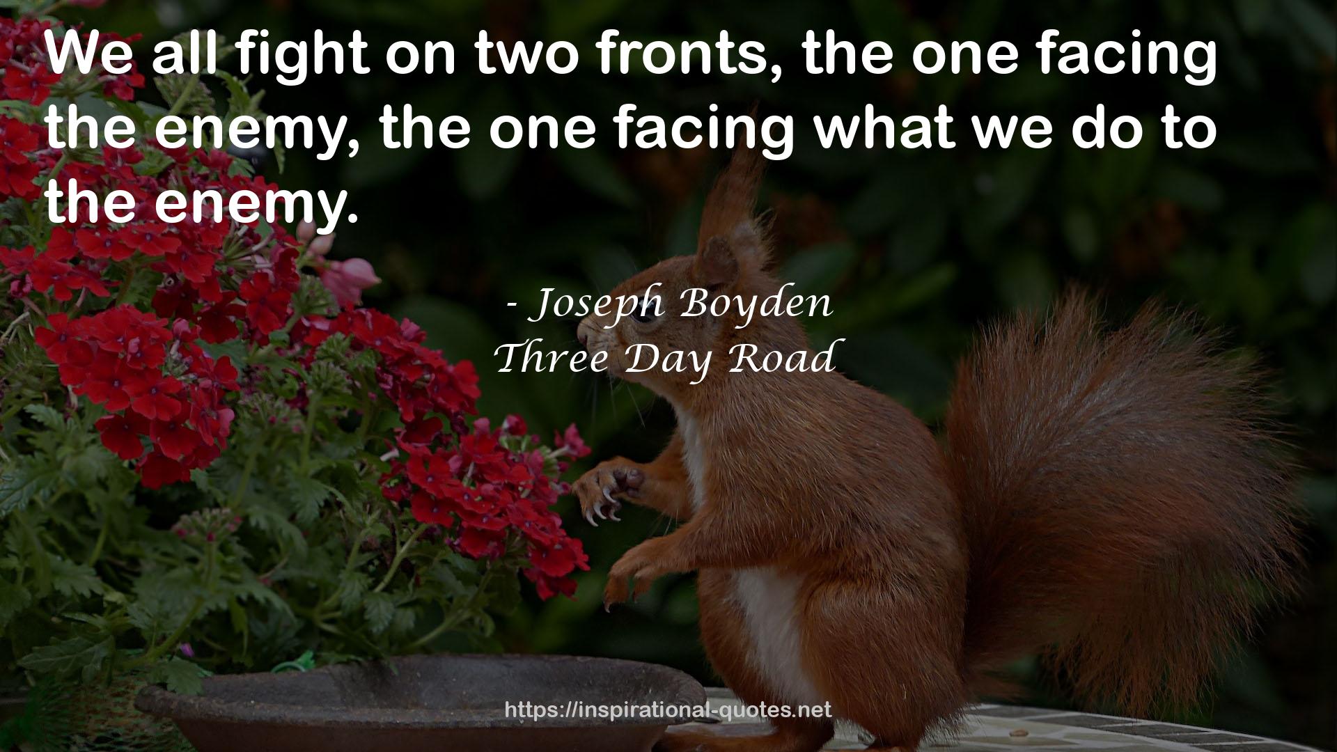Three Day Road QUOTES