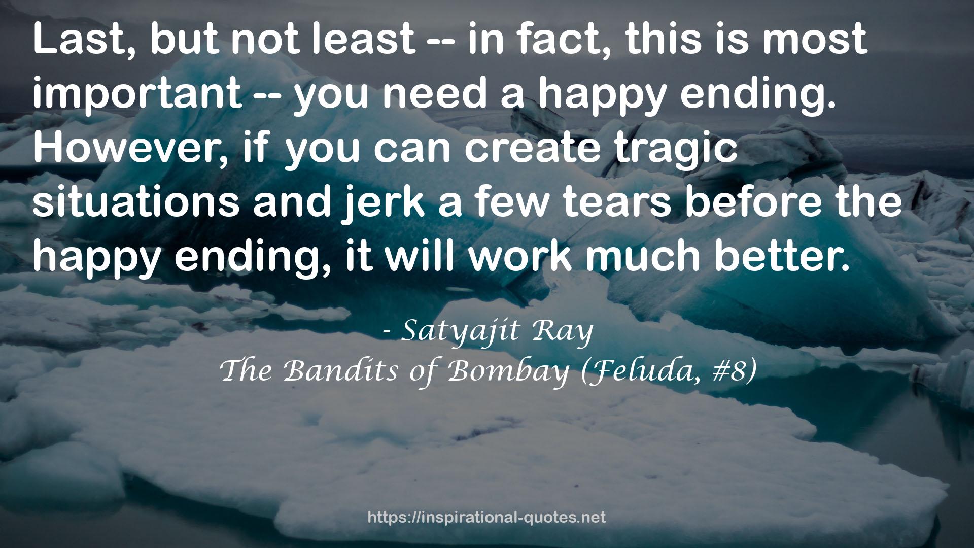 The Bandits of Bombay (Feluda, #8) QUOTES