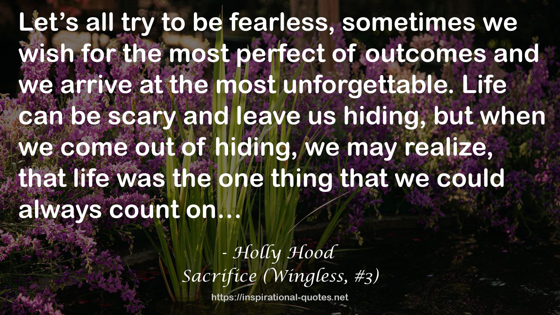 Sacrifice (Wingless, #3) QUOTES