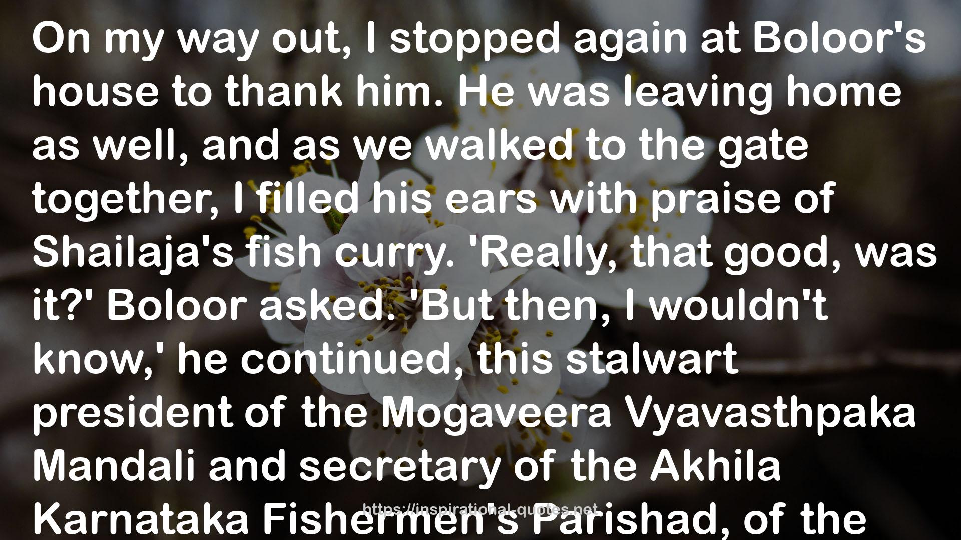 Following Fish: Travels Around the Indian Coast QUOTES