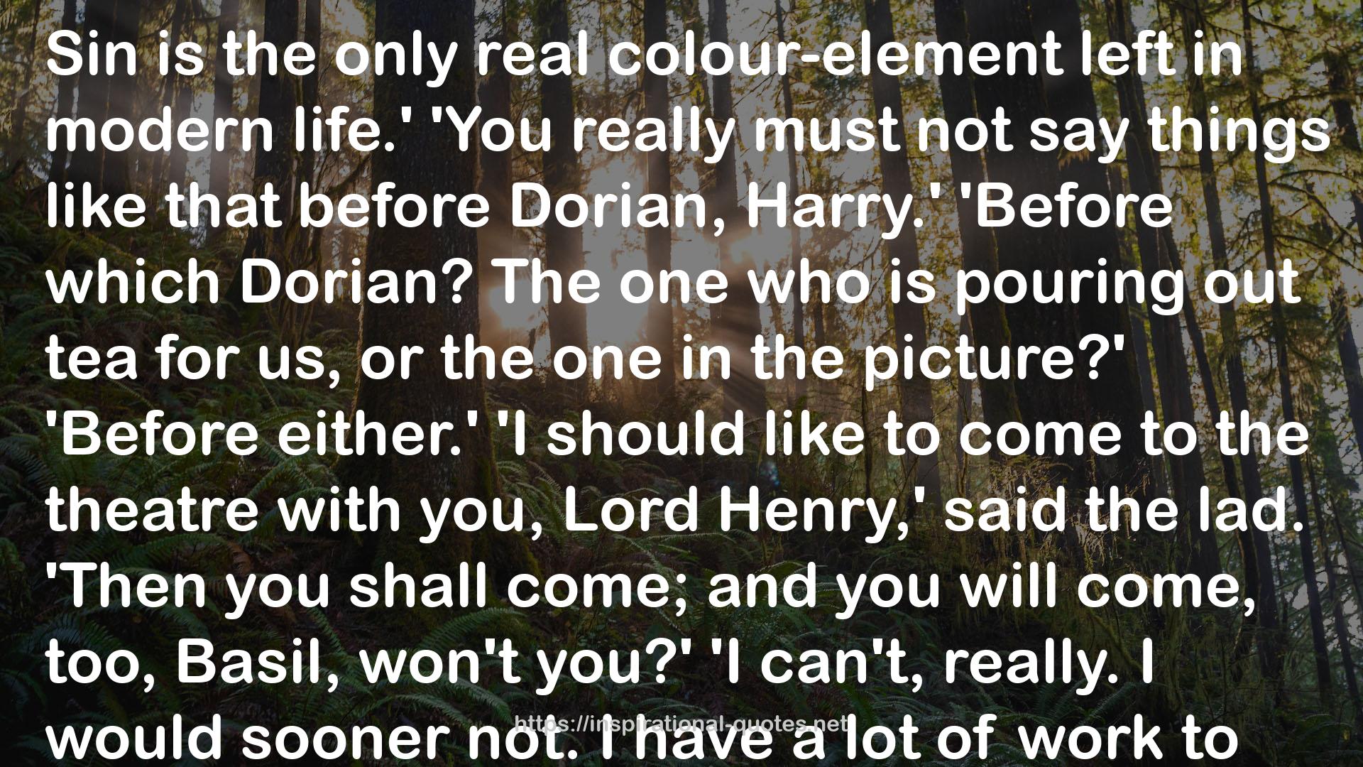 the only real colour-element  QUOTES