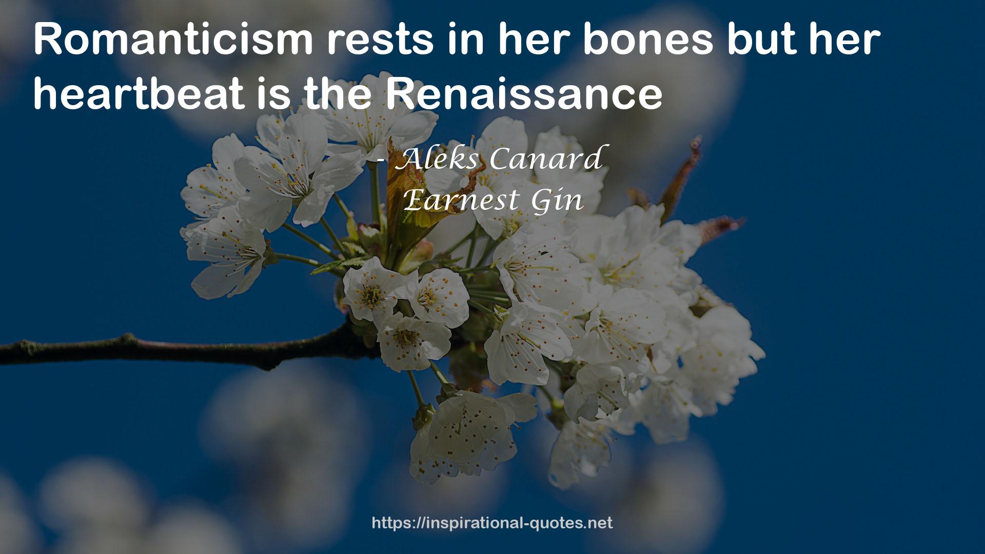 Earnest Gin QUOTES