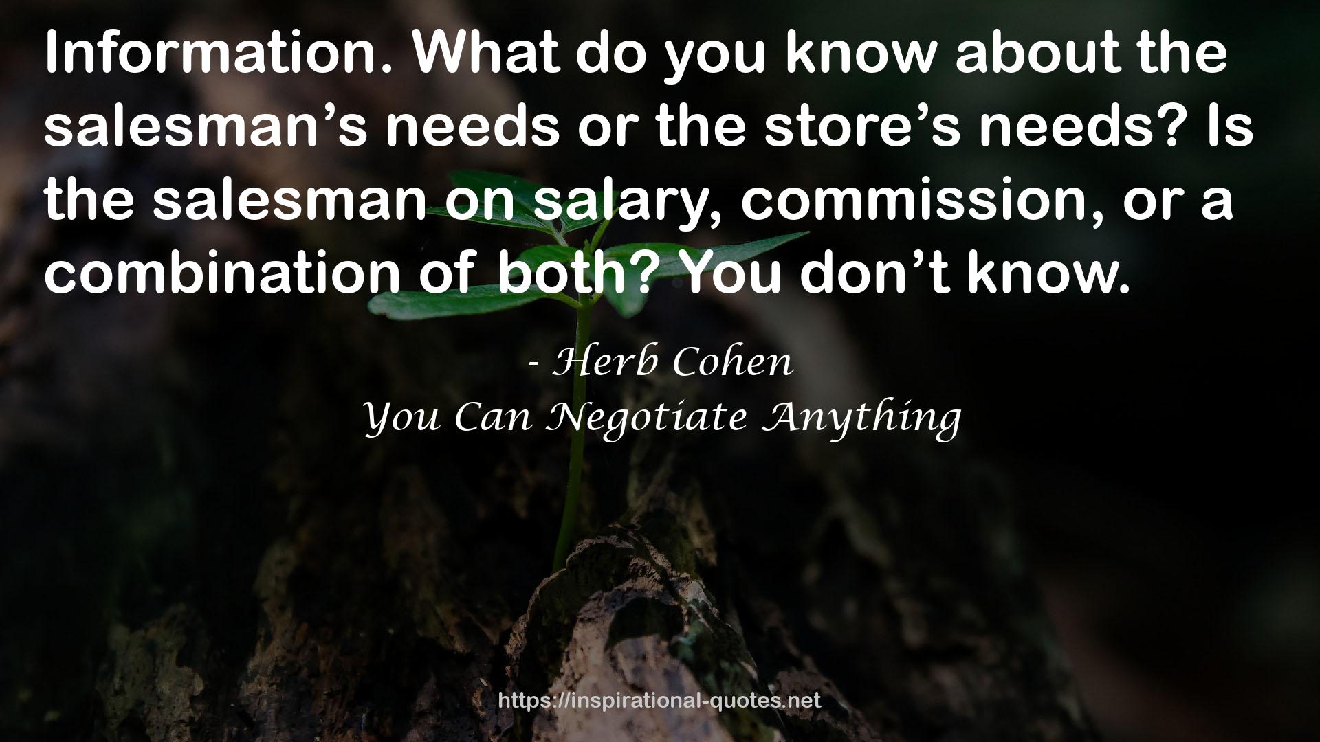 Herb Cohen QUOTES