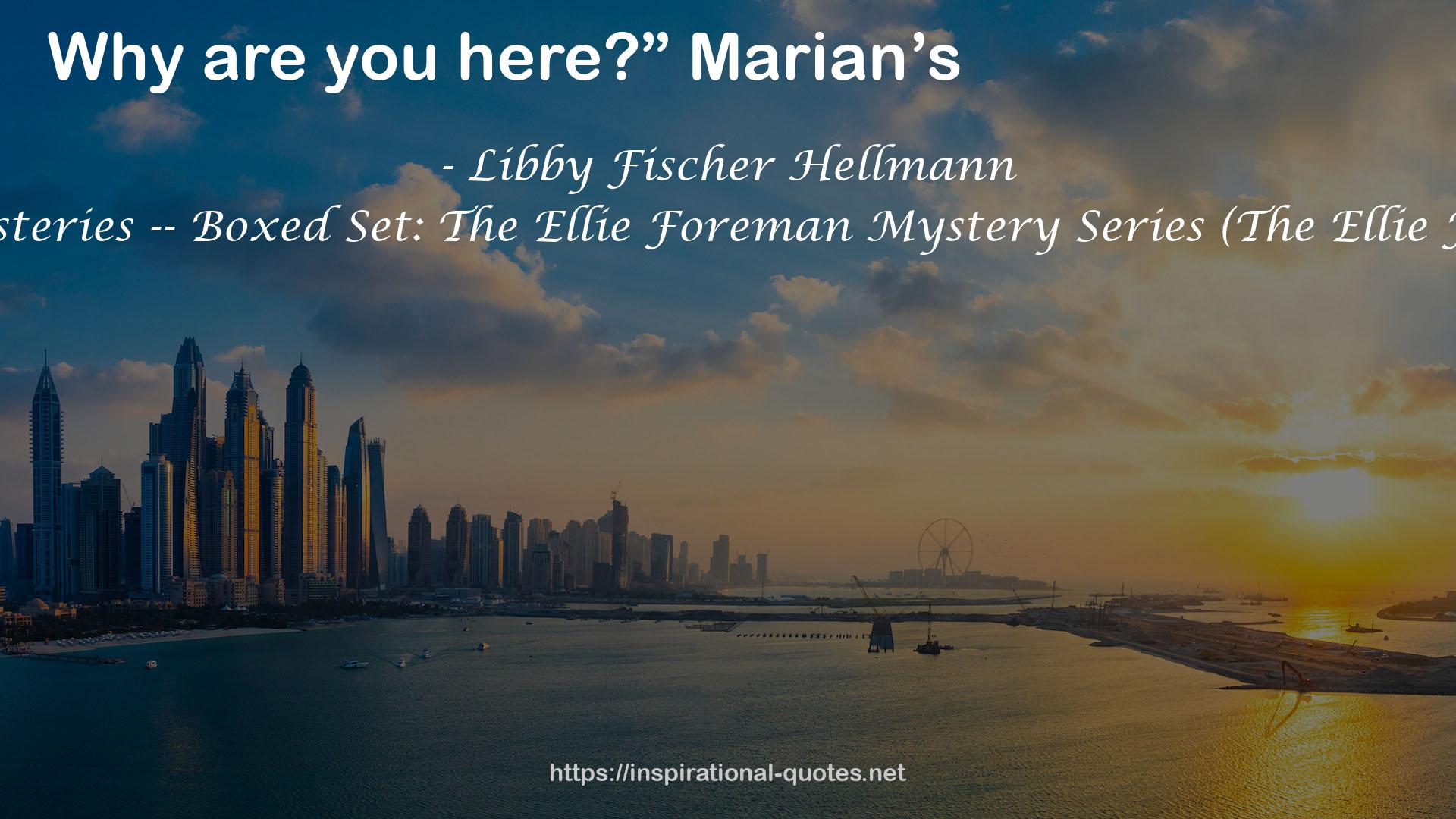 The Ellie Foreman Mysteries -- Boxed Set: The Ellie Foreman Mystery Series (The Ellie Foreman Mysteries 1-4) QUOTES