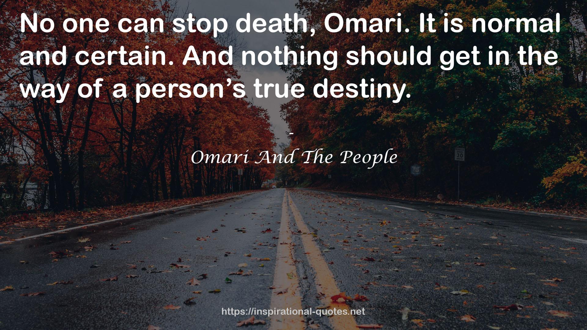 Omari And The People QUOTES