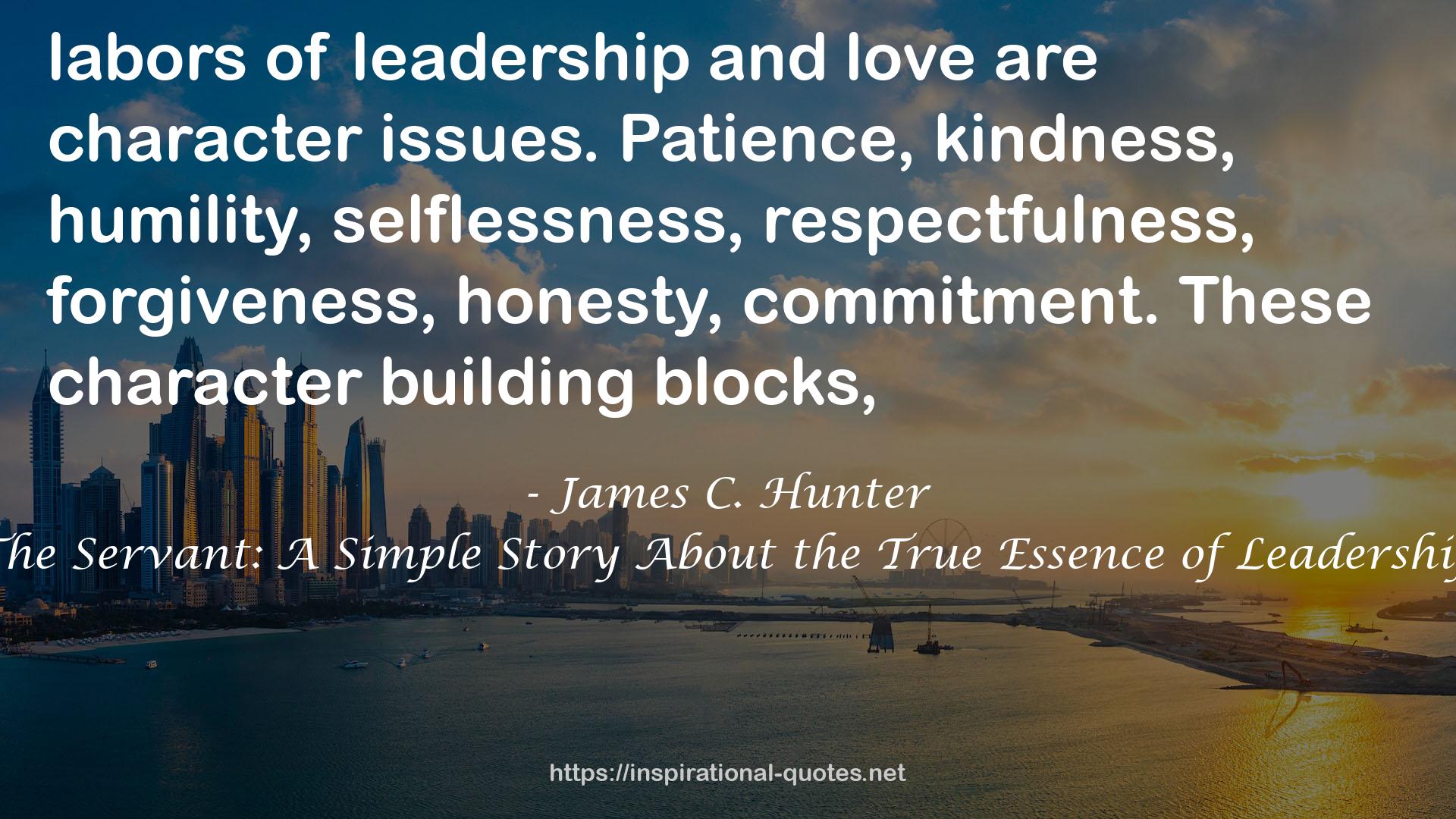 James C. Hunter QUOTES