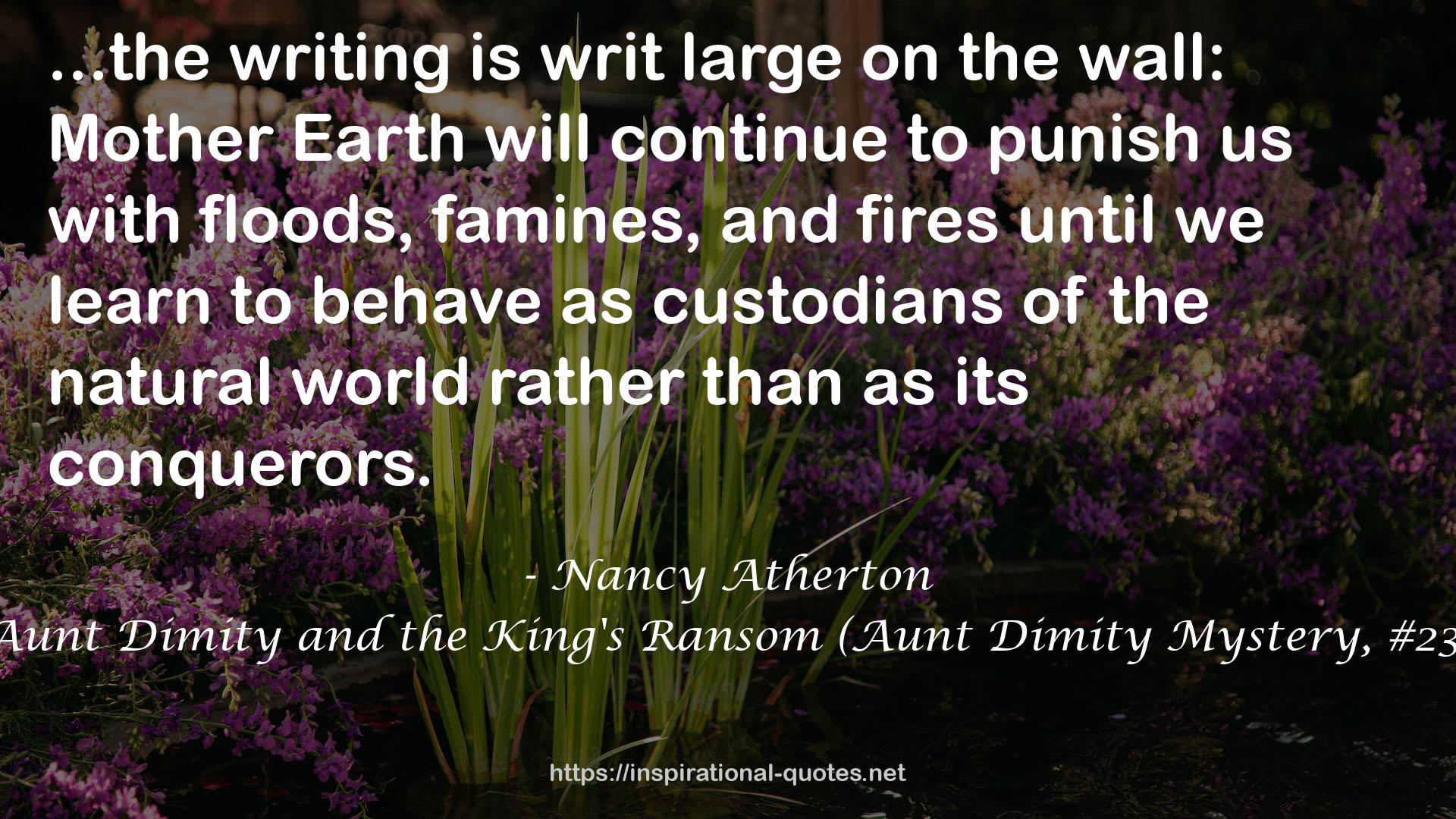 Aunt Dimity and the King's Ransom (Aunt Dimity Mystery, #23) QUOTES