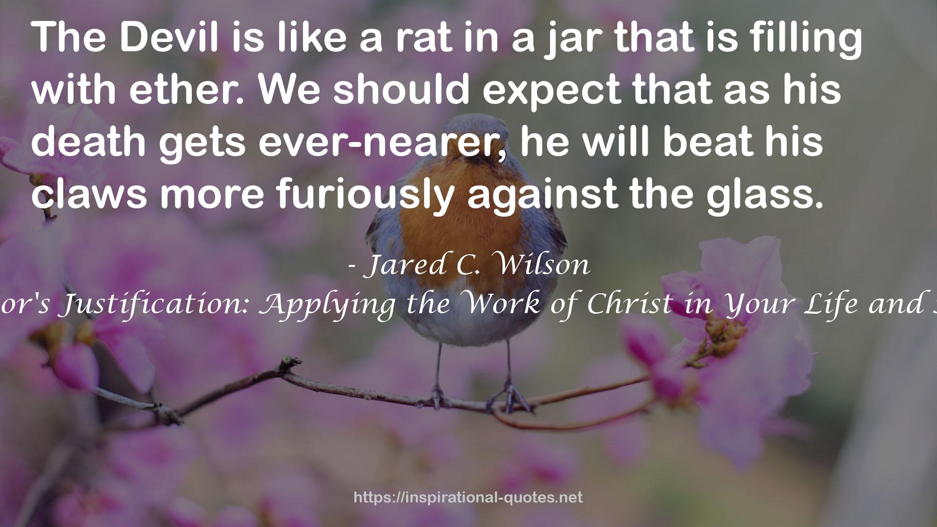 The Pastor's Justification: Applying the Work of Christ in Your Life and Ministry QUOTES