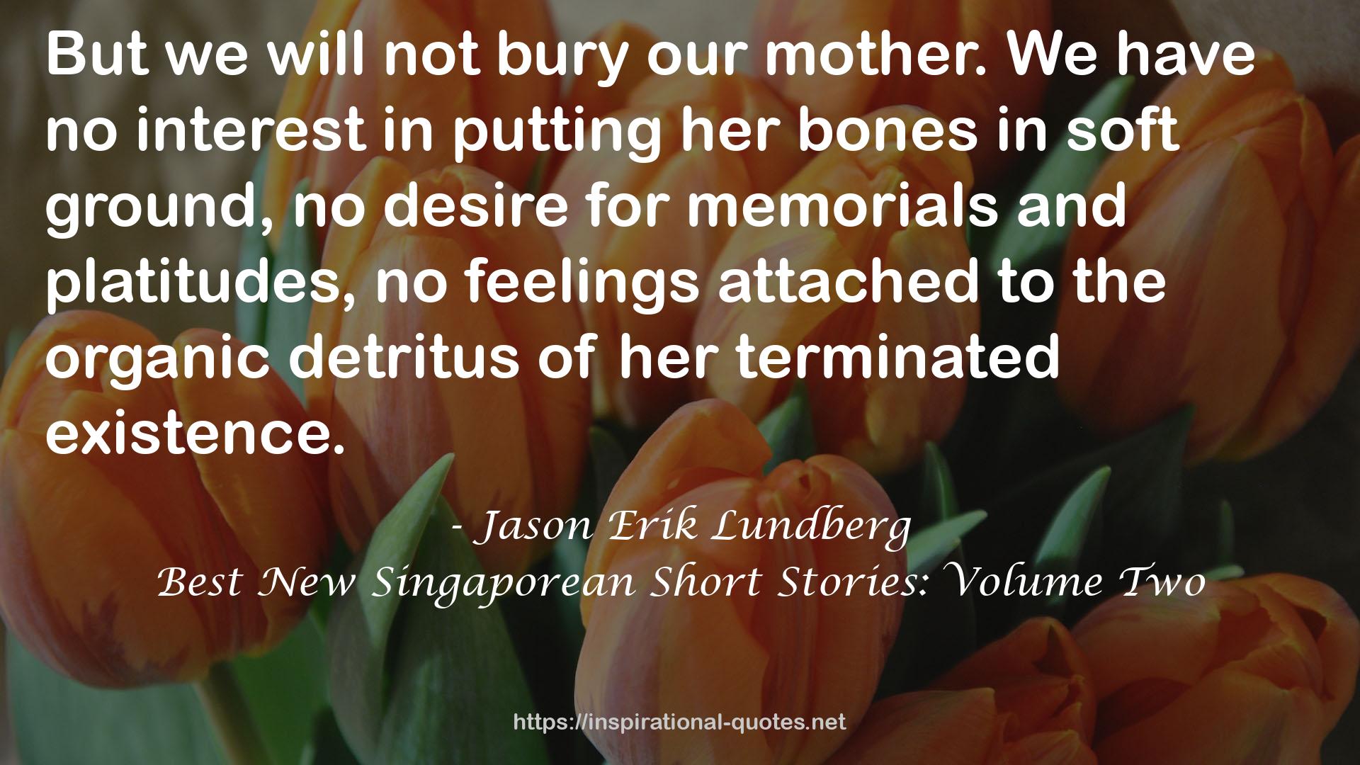 Best New Singaporean Short Stories: Volume Two QUOTES