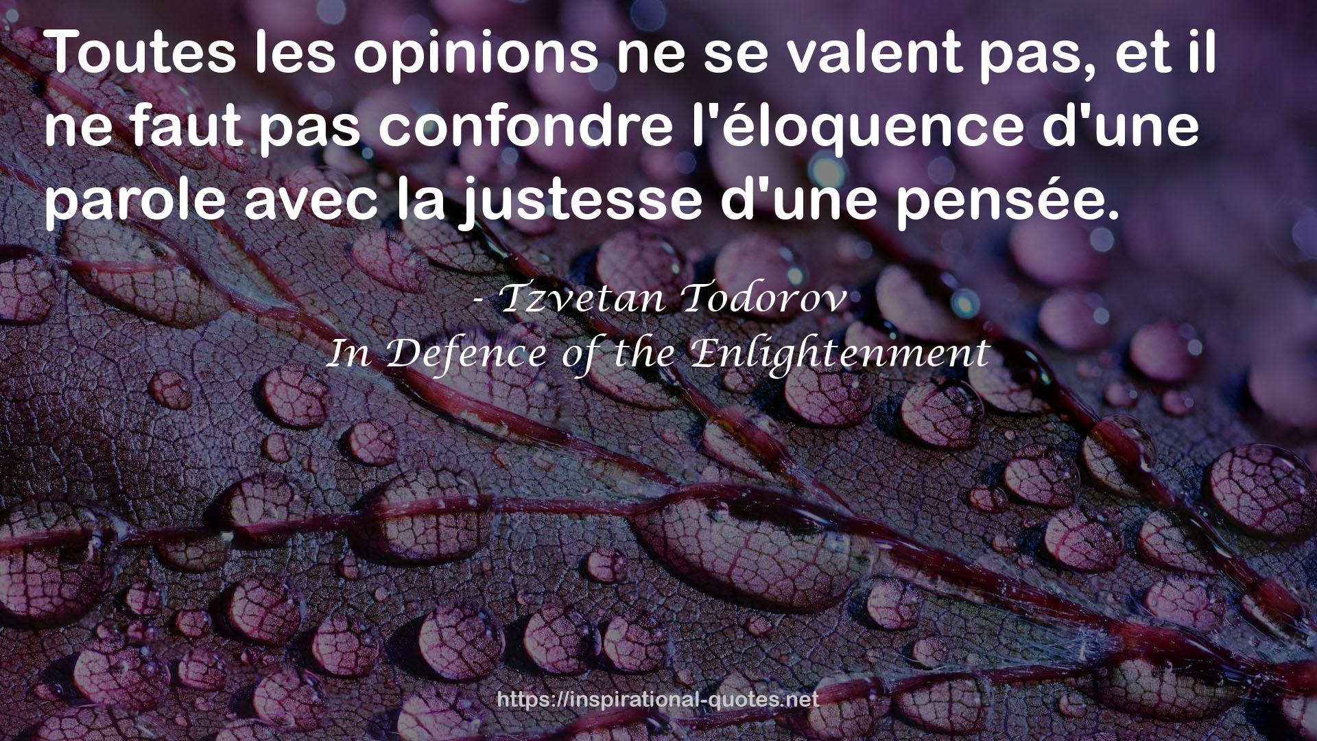 la justesse  QUOTES