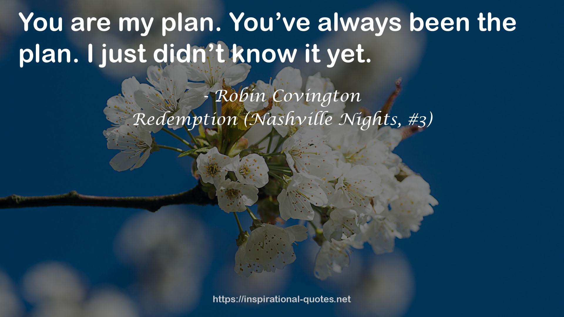 Redemption (Nashville Nights, #3) QUOTES