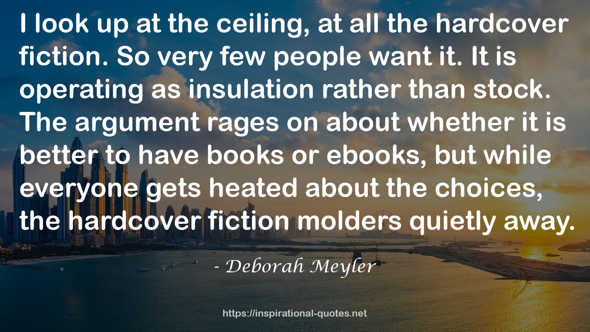 the hardcover fiction molders  QUOTES