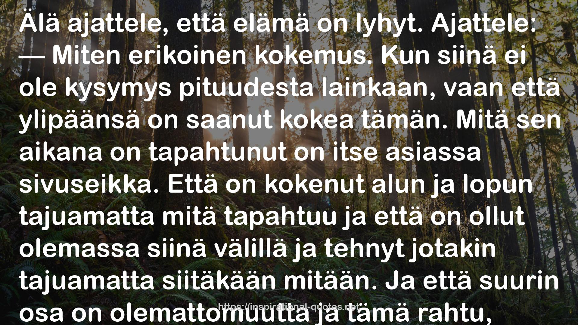 Ennen kuolemaa: Runoja QUOTES