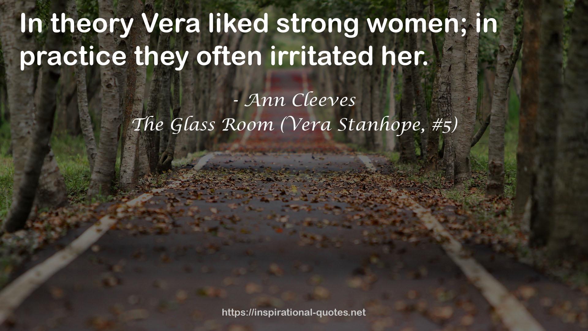The Glass Room (Vera Stanhope, #5) QUOTES