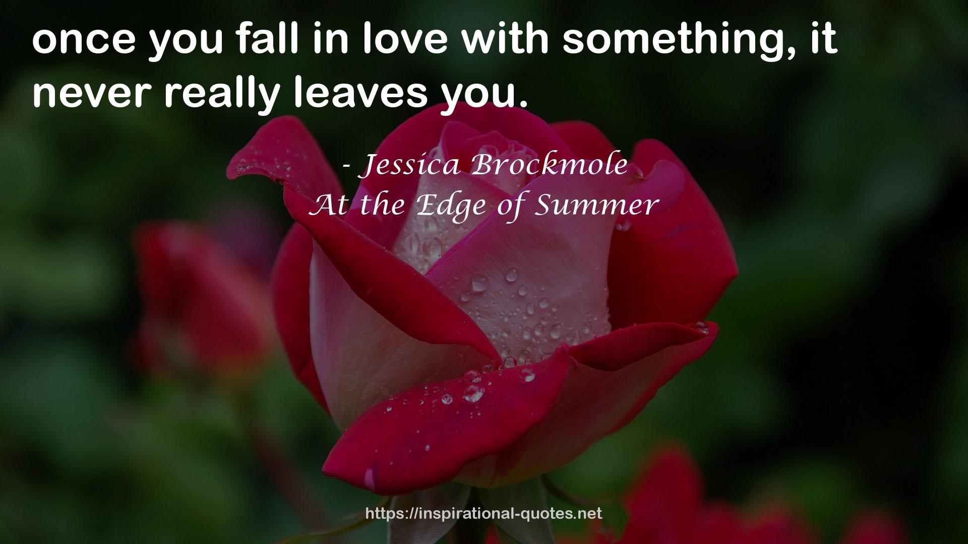 At the Edge of Summer QUOTES