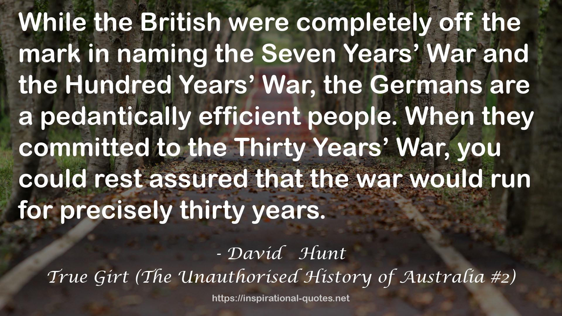 True Girt (The Unauthorised History of Australia #2) QUOTES