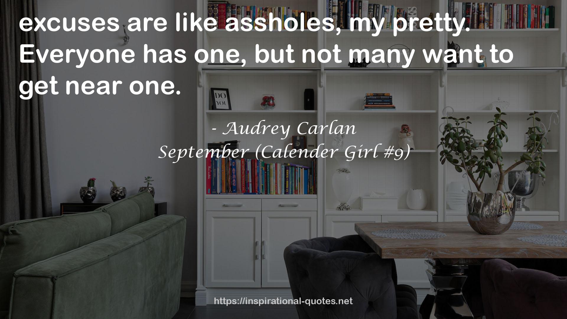 September (Calender Girl #9) QUOTES