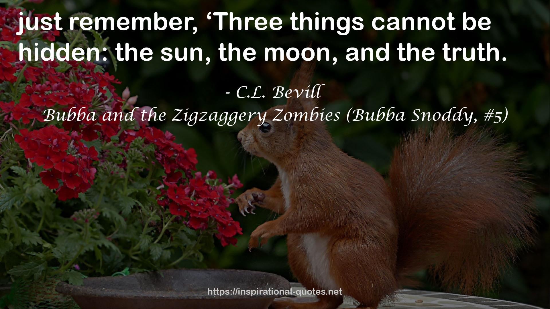 Bubba and the Zigzaggery Zombies (Bubba Snoddy, #5) QUOTES