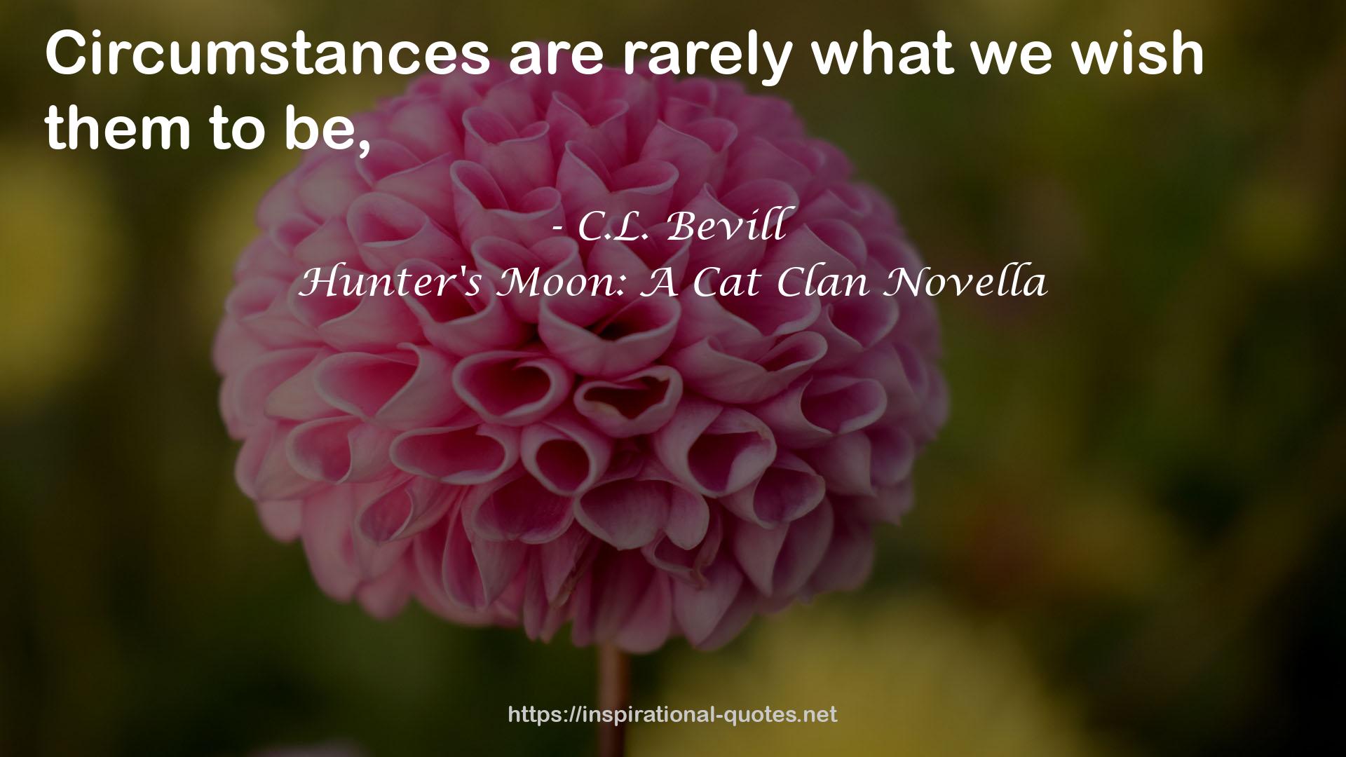 Hunter's Moon: A Cat Clan Novella QUOTES