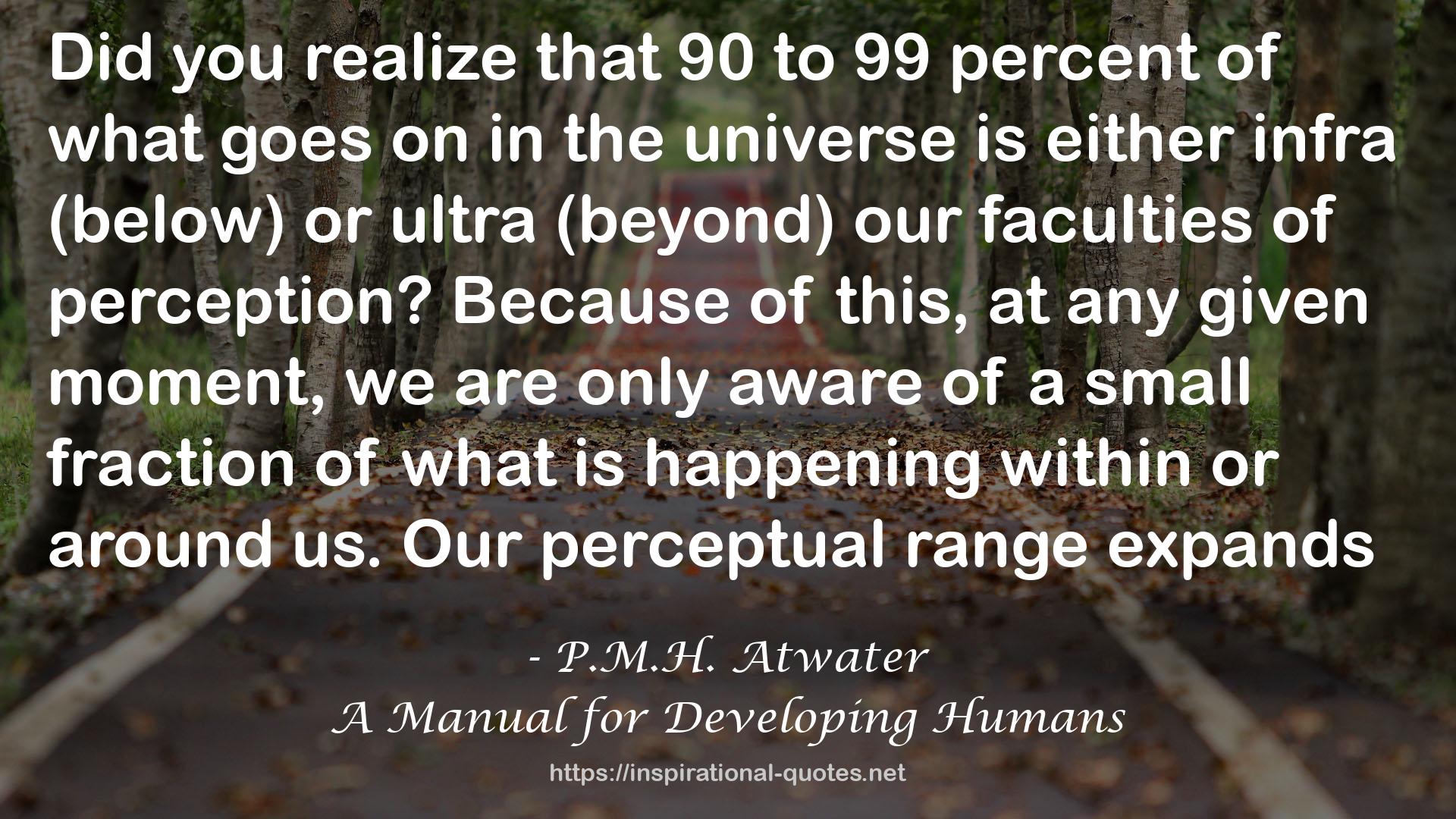 A Manual for Developing Humans QUOTES