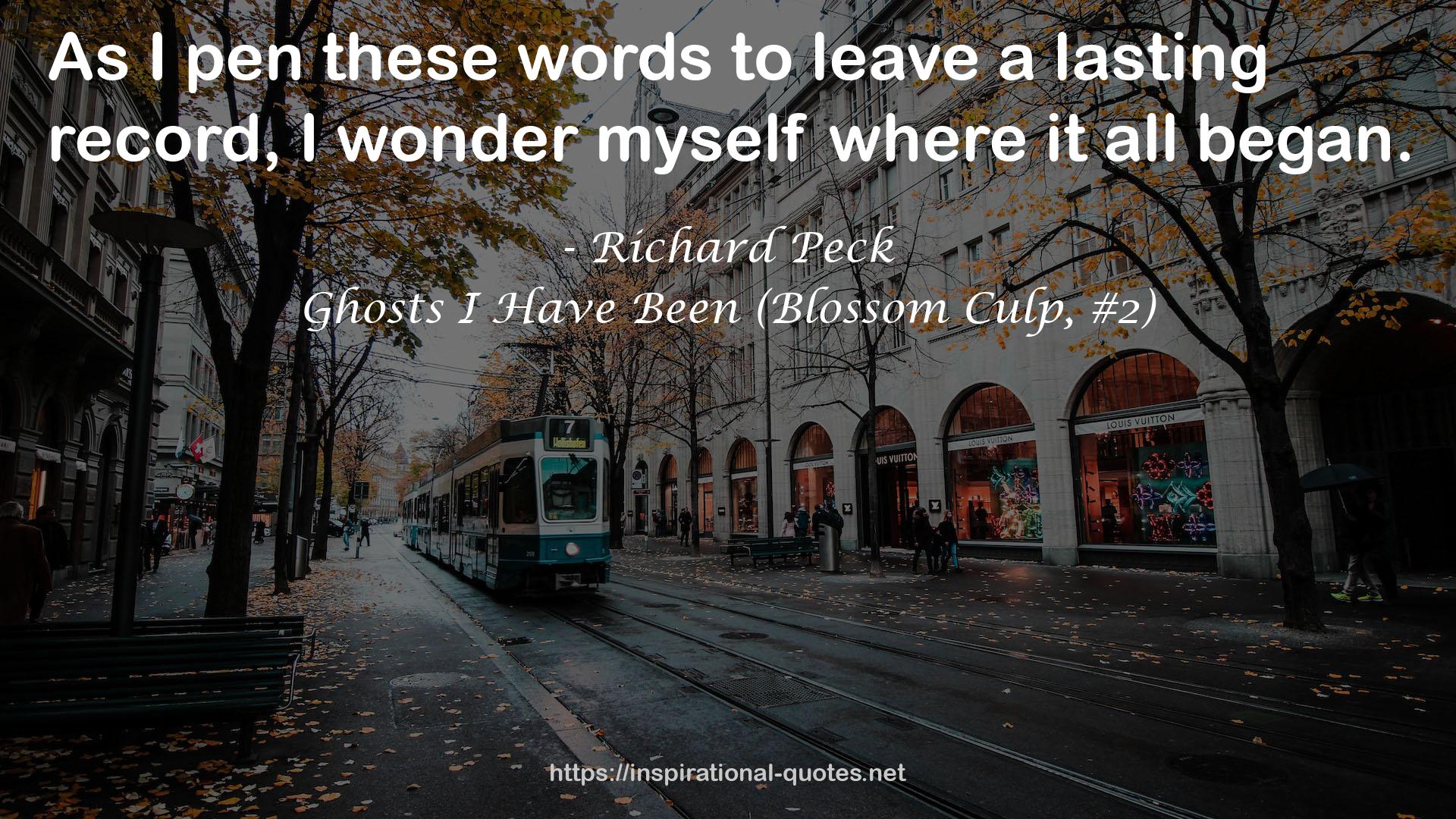 Ghosts I Have Been (Blossom Culp, #2) QUOTES
