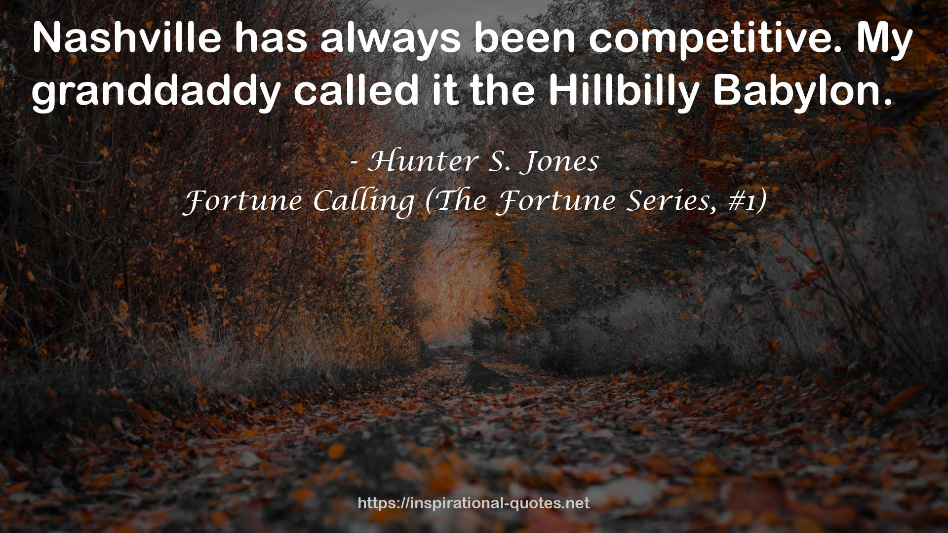 Fortune Calling (The Fortune Series, #1) QUOTES