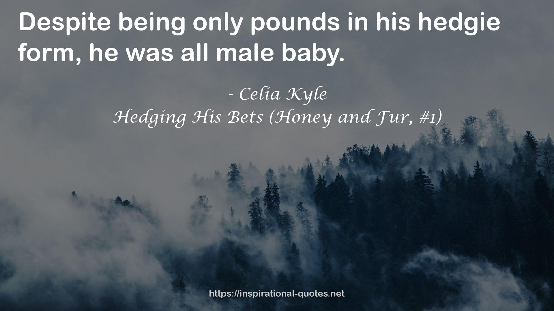 Hedging His Bets (Honey and Fur, #1) QUOTES