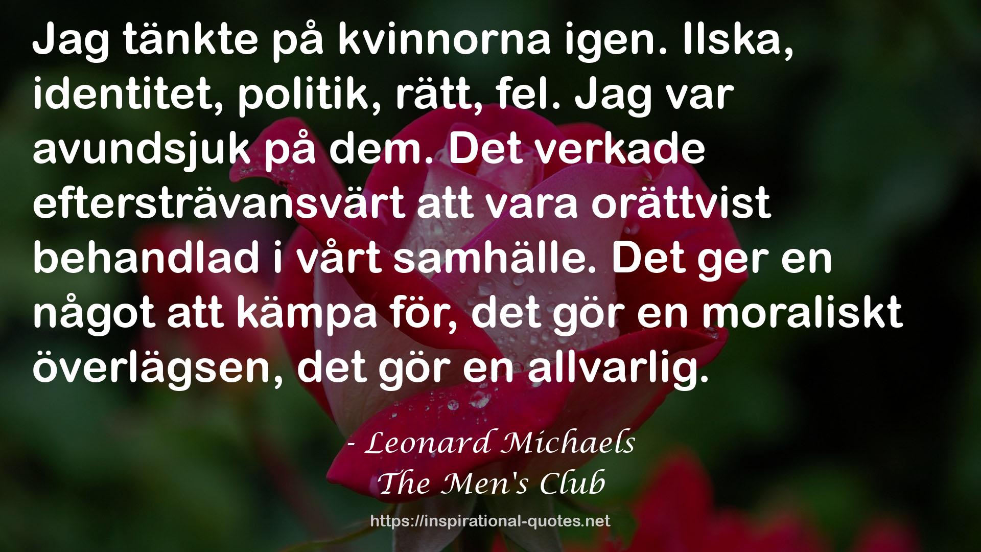 The Men's Club QUOTES