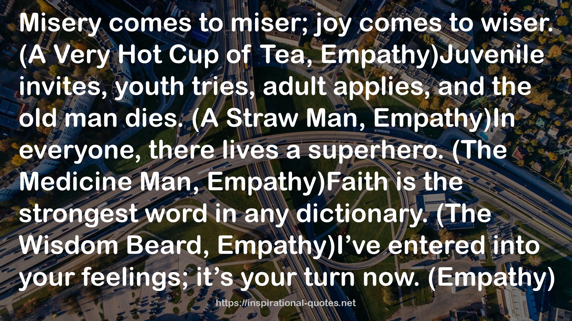 (A Very Hot Cup  QUOTES