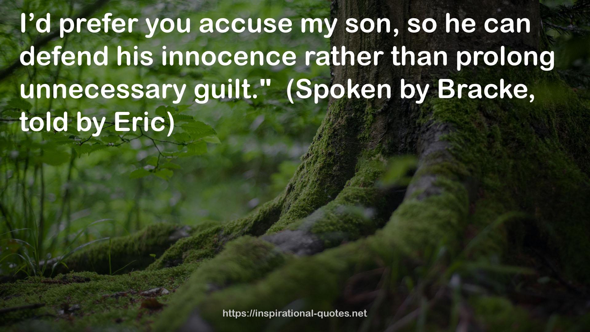 his innocence  QUOTES