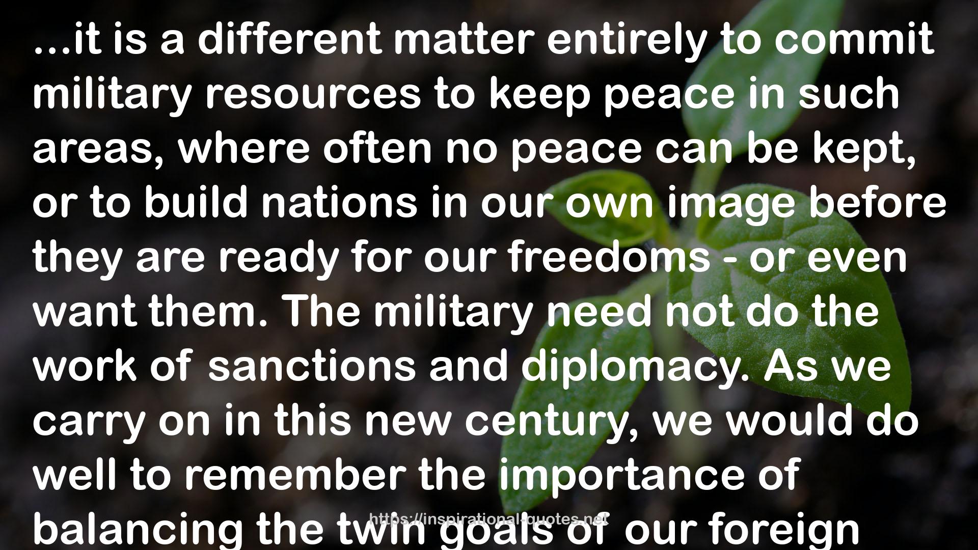 Making War to Keep Peace QUOTES