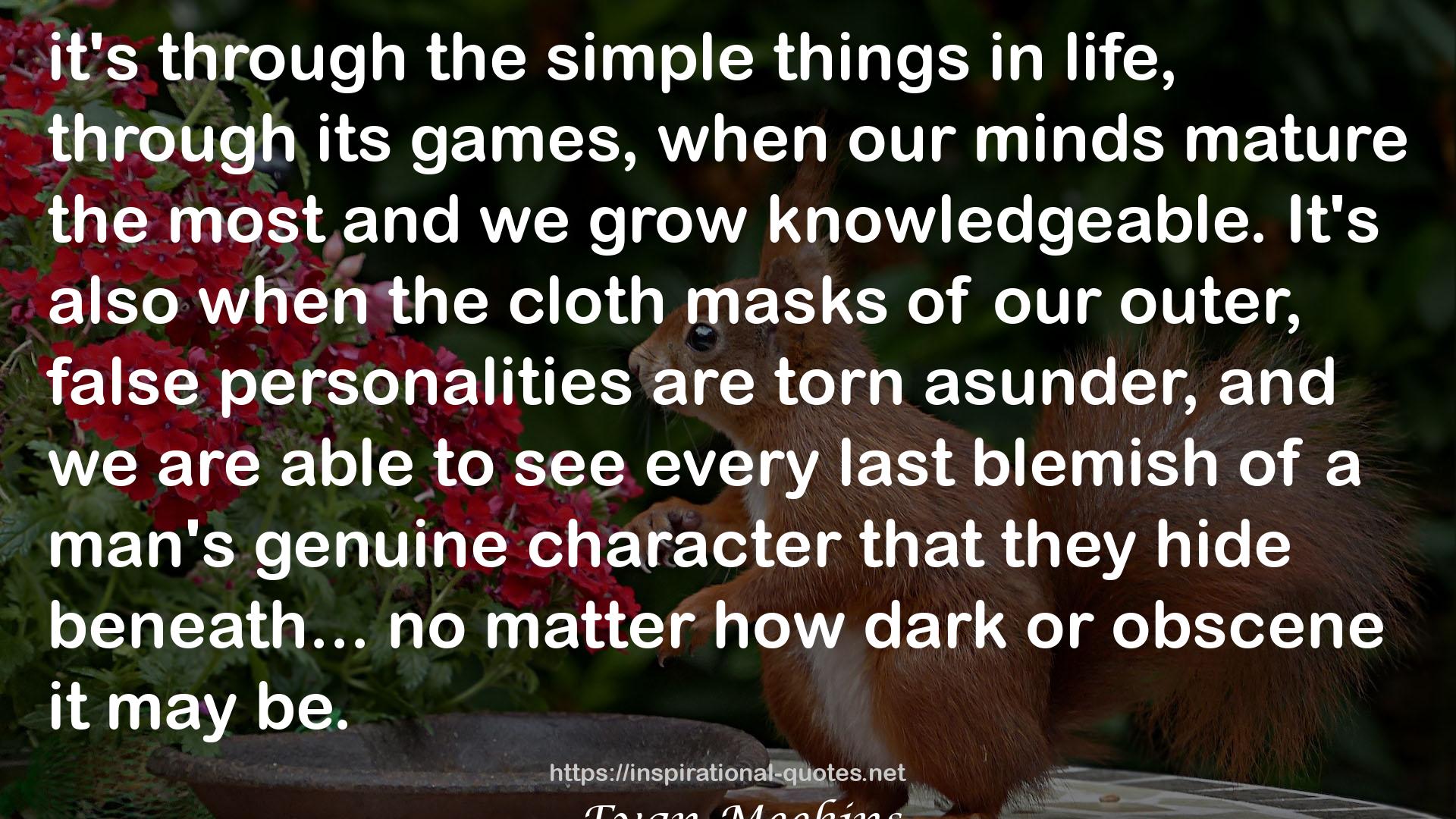 the cloth masks  QUOTES