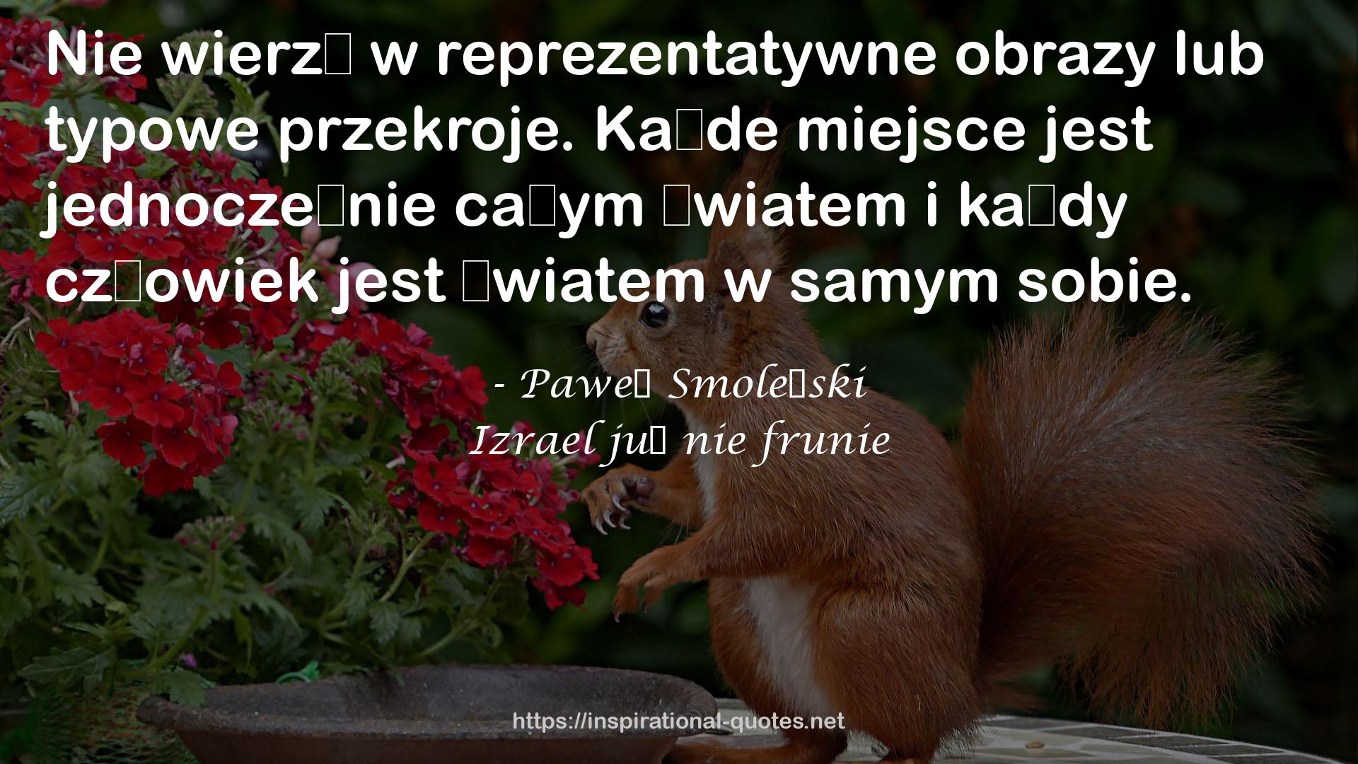 Izrael już nie frunie QUOTES