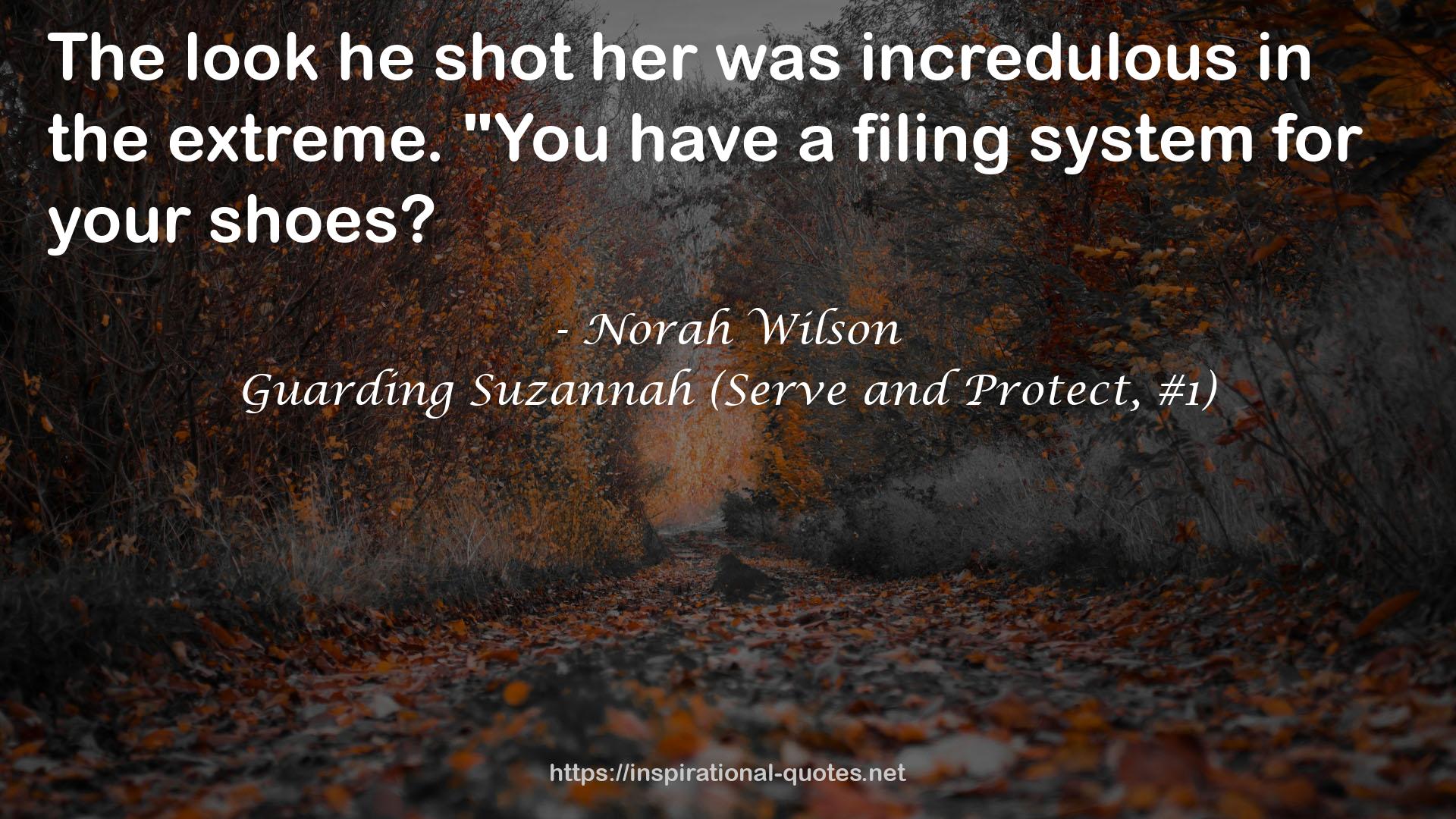 Guarding Suzannah (Serve and Protect, #1) QUOTES