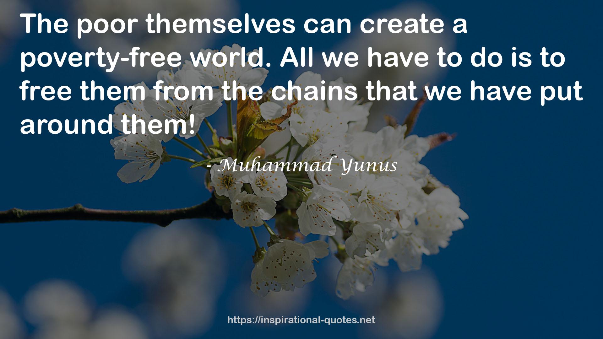 Muhammad Yunus QUOTES