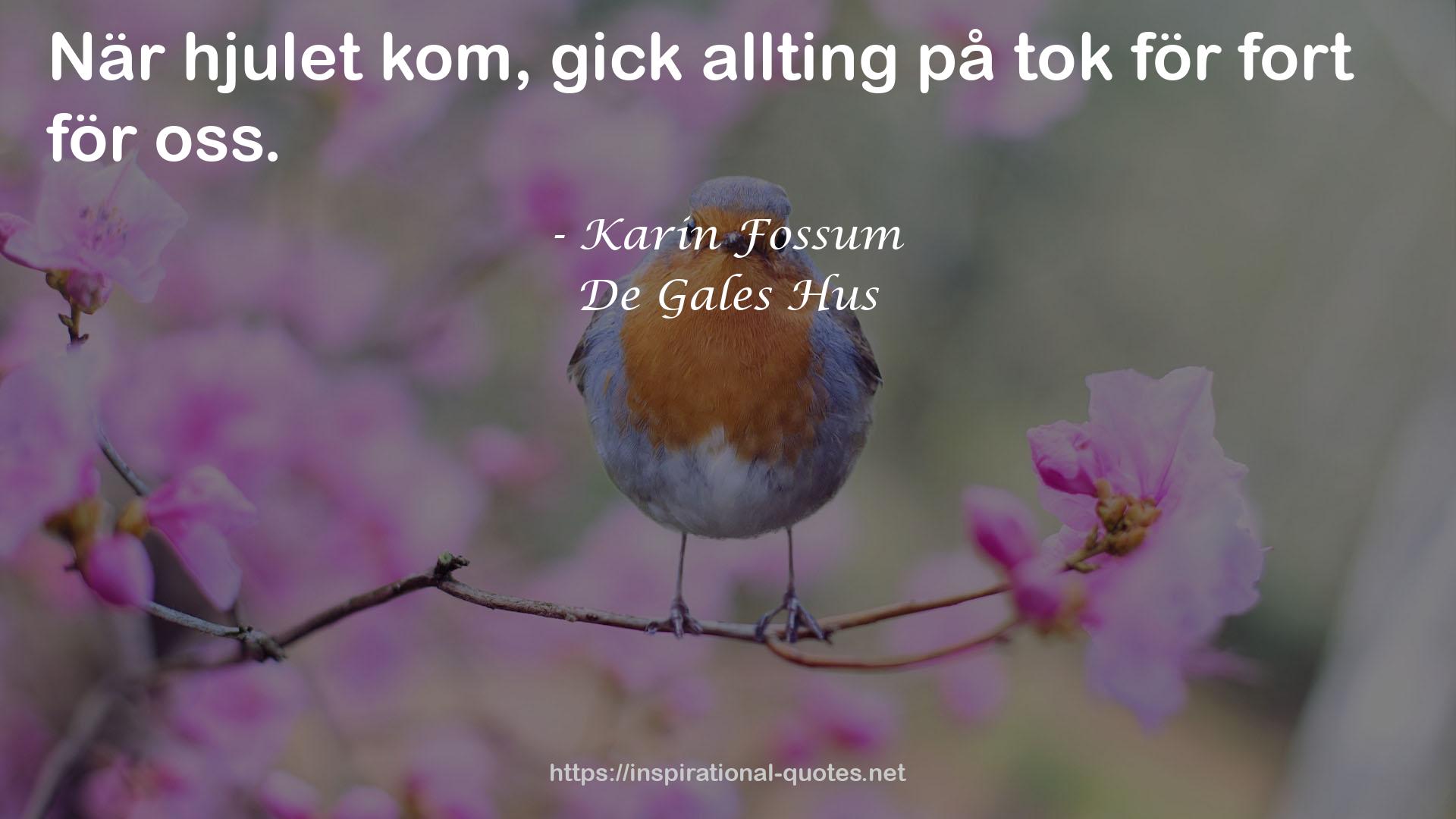 De Gales Hus QUOTES