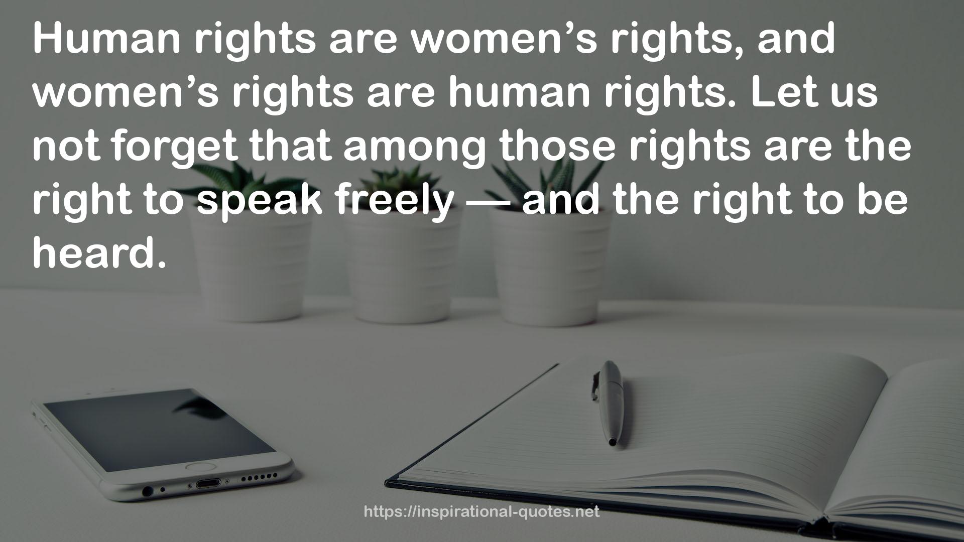 women’s rights  QUOTES