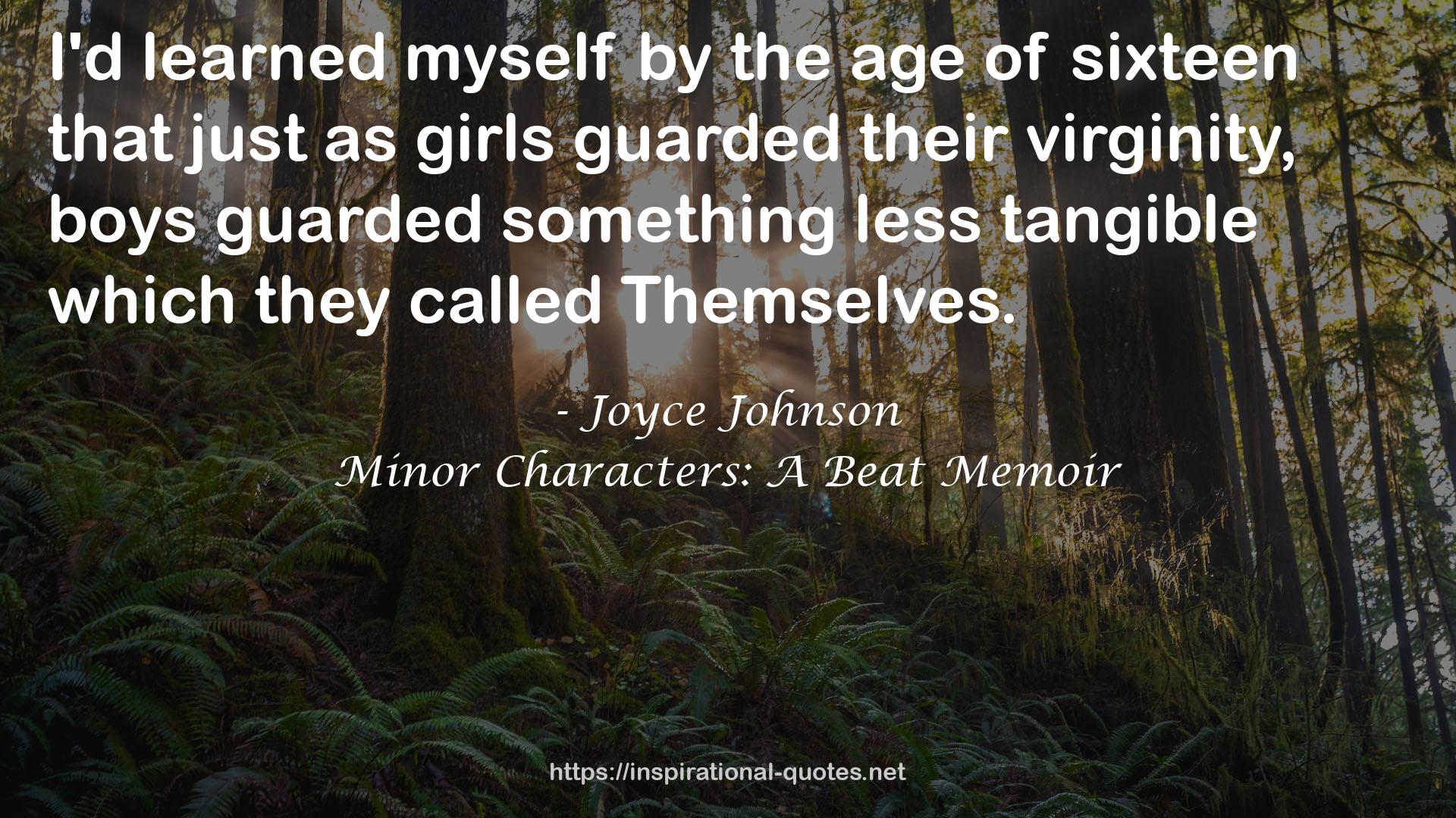 Joyce Johnson QUOTES